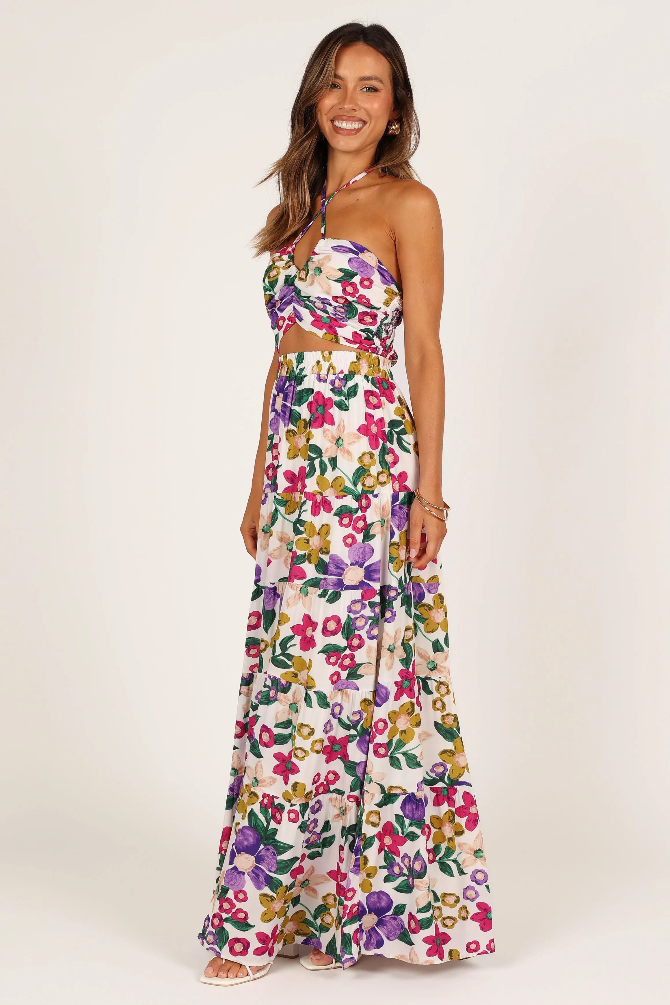 Kari Halter Top Set - Floral