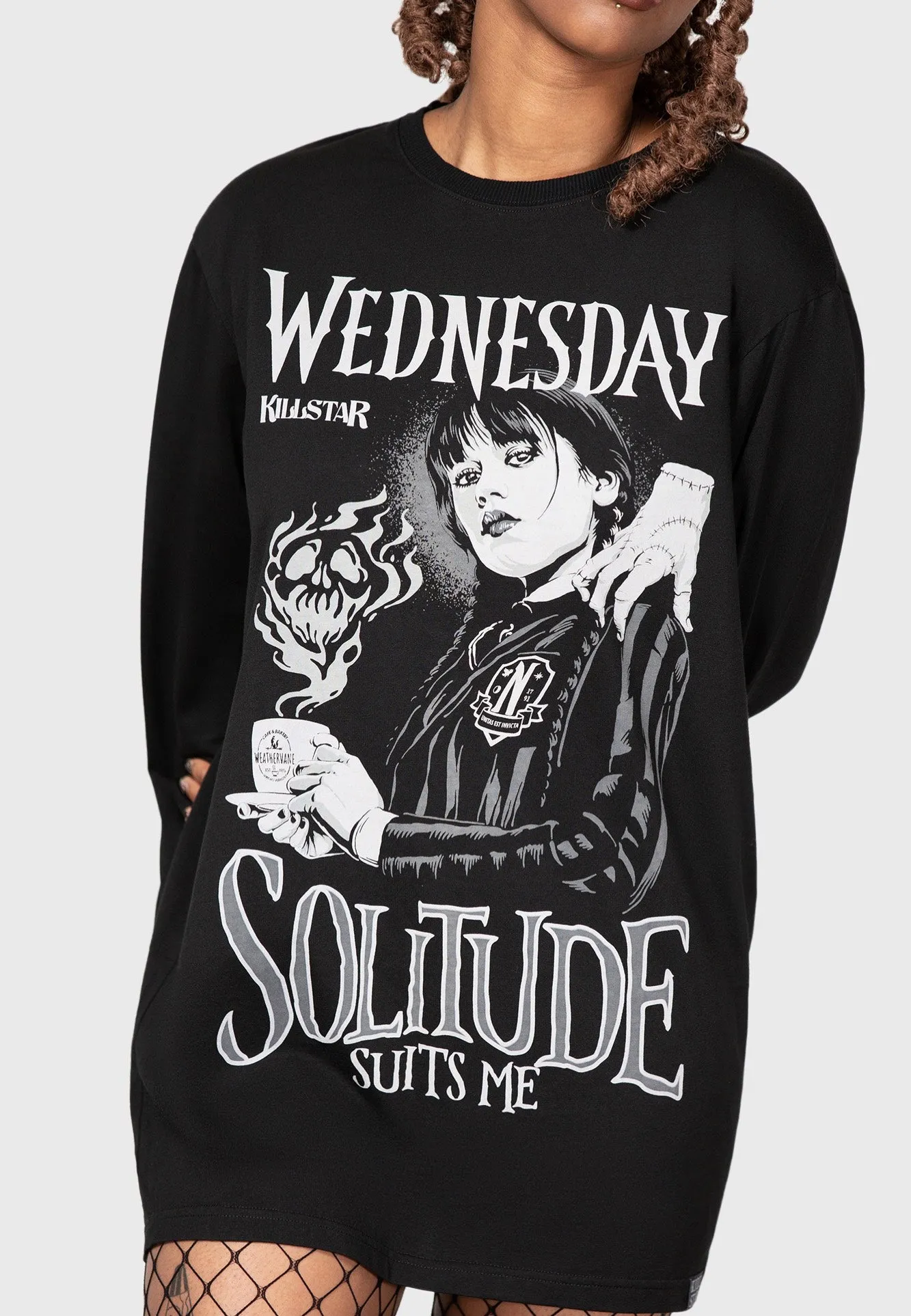 Killstar & Wednesday - I Don't Do Tears Black - Longsleeve