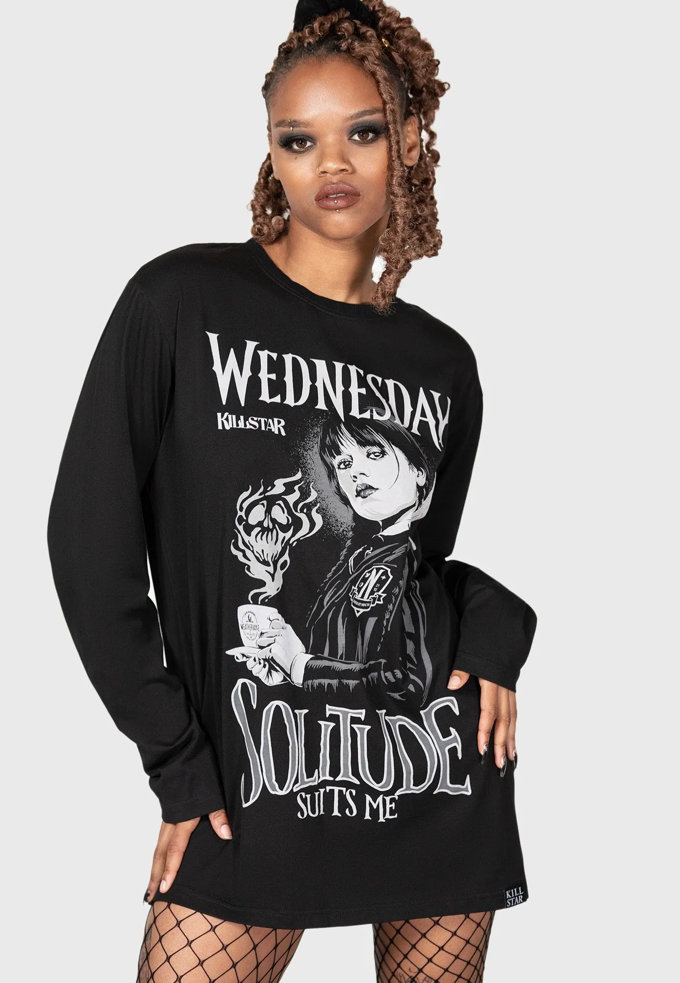 Killstar & Wednesday - I Don't Do Tears Black - Longsleeve