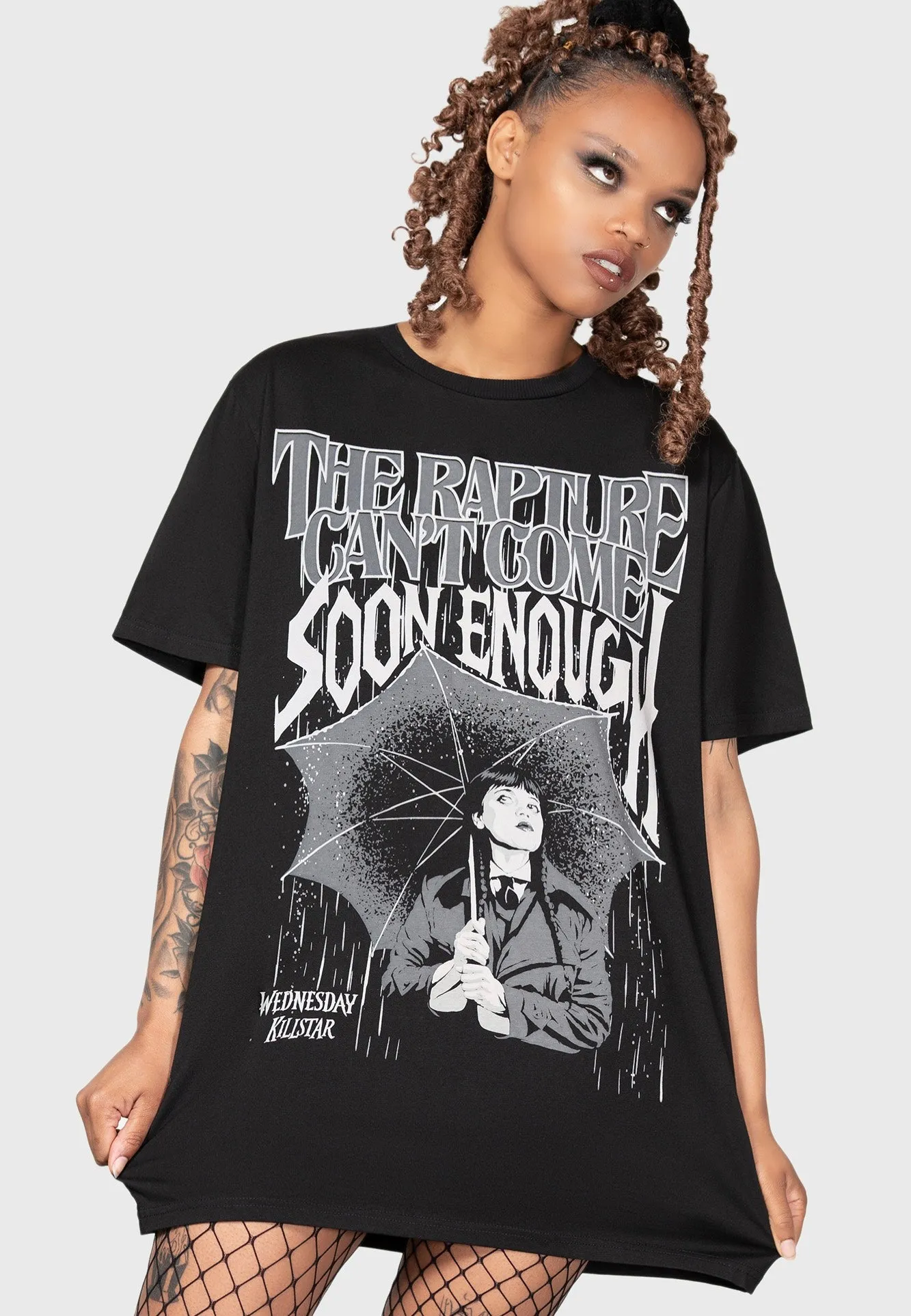 Killstar & Wednesday - Outcasts Are In Black - T-Shirt