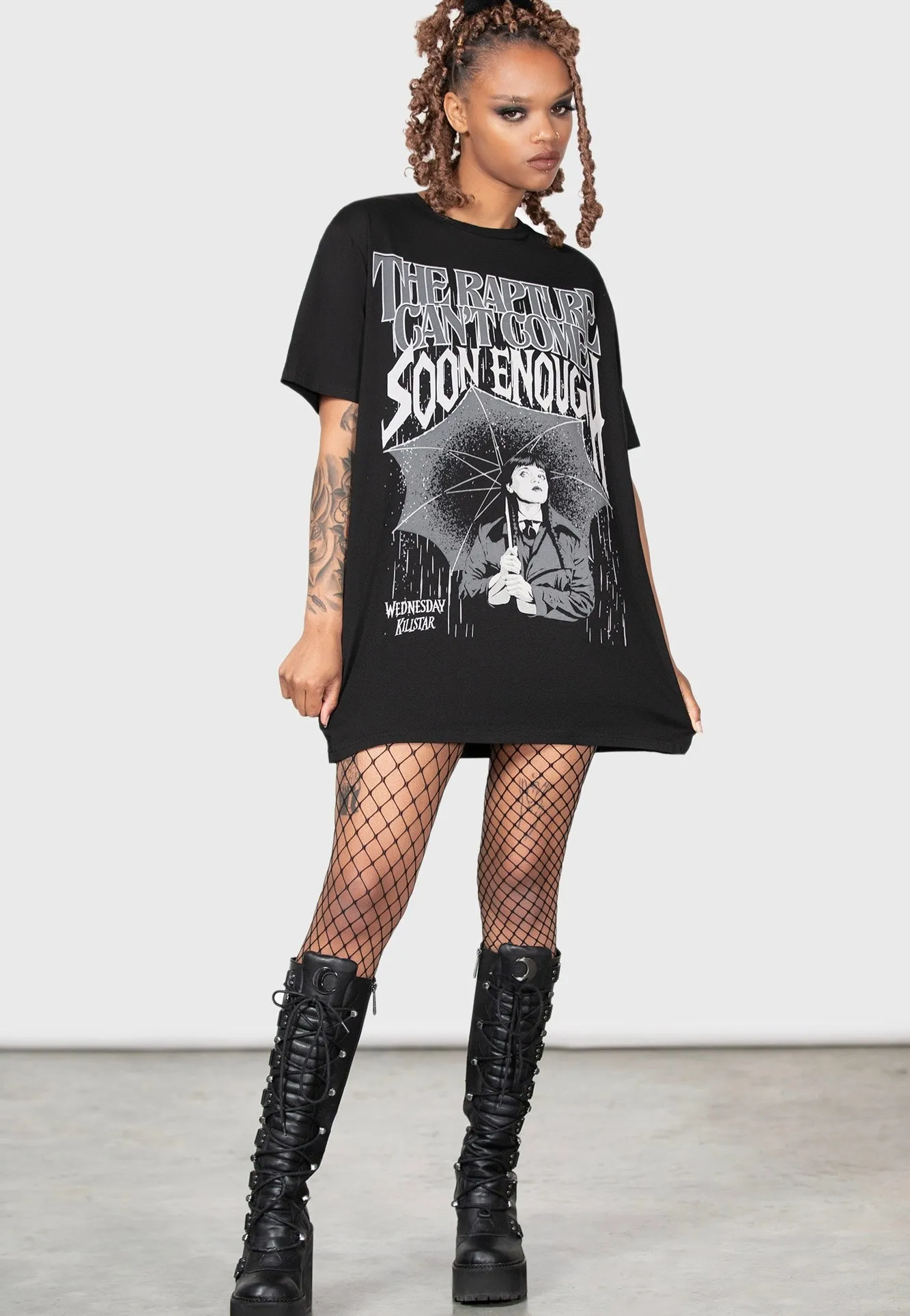Killstar & Wednesday - Outcasts Are In Black - T-Shirt