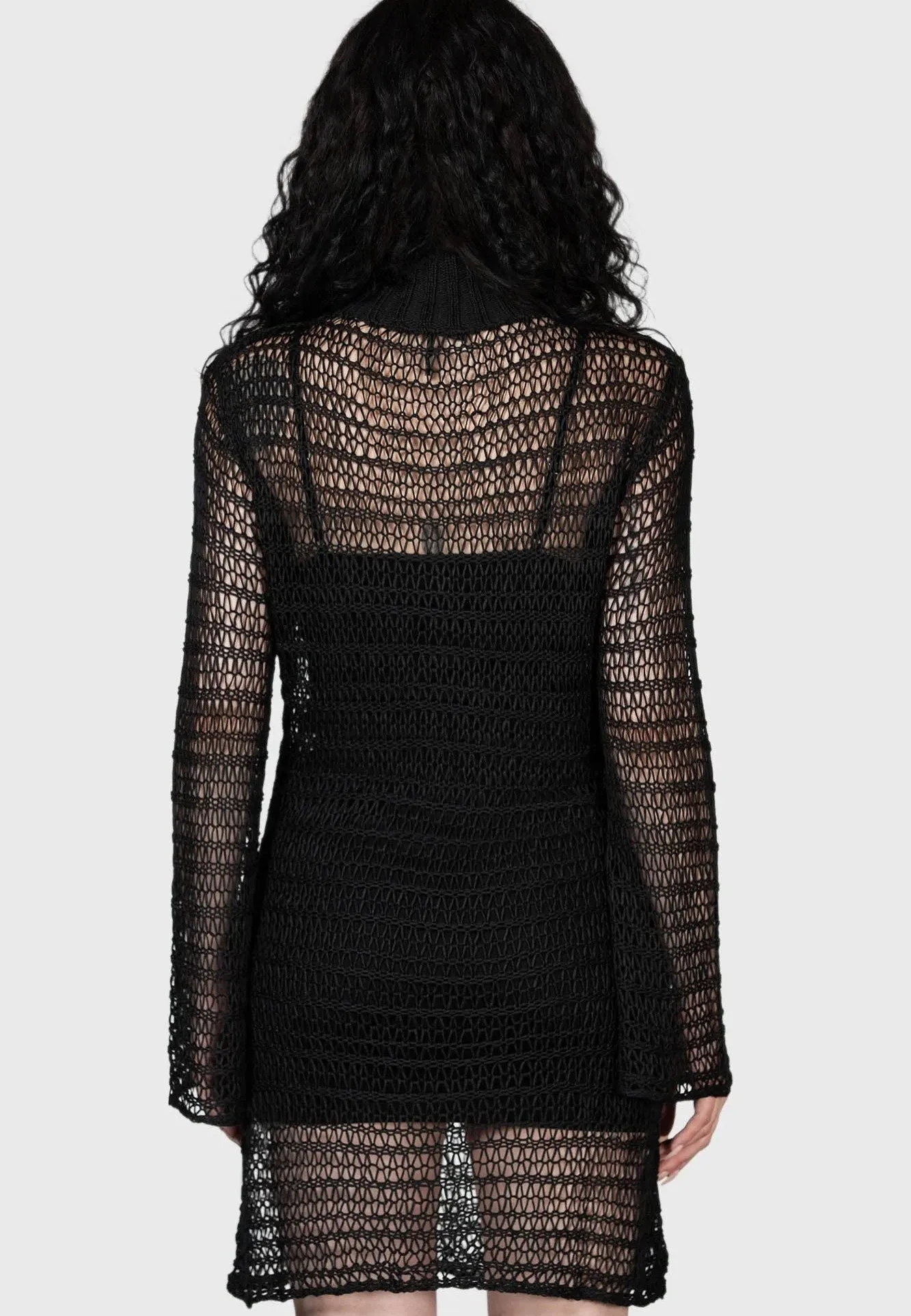 Killstar - Rebecca's Rage Knit Black - Dress