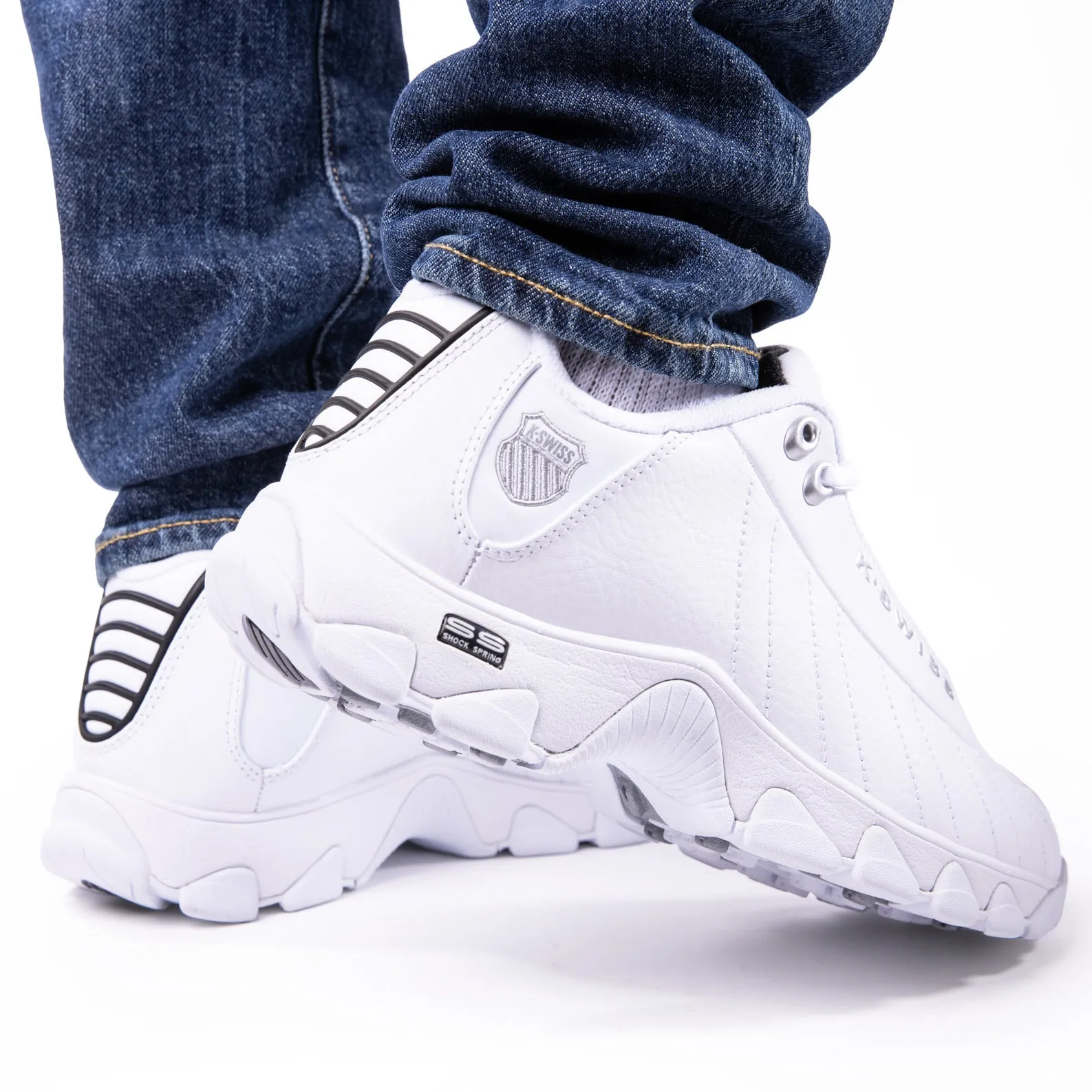 K.SWISS 03426-129-XW | ST329 CMF | WHITE/BLACK/SILVER