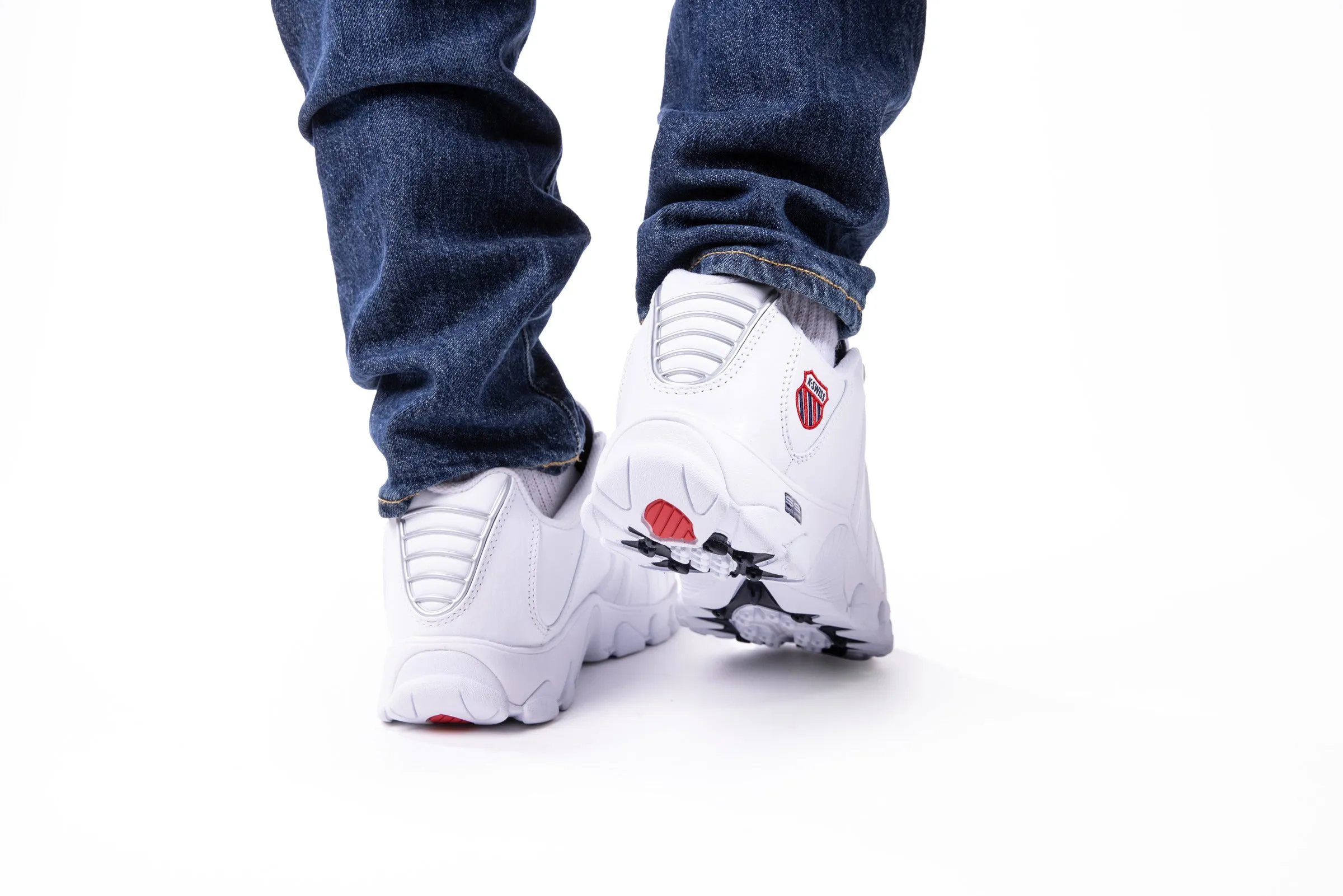 K.SWISS 03426-130-M | ST329 CMF | WHITE/NAVY/RED