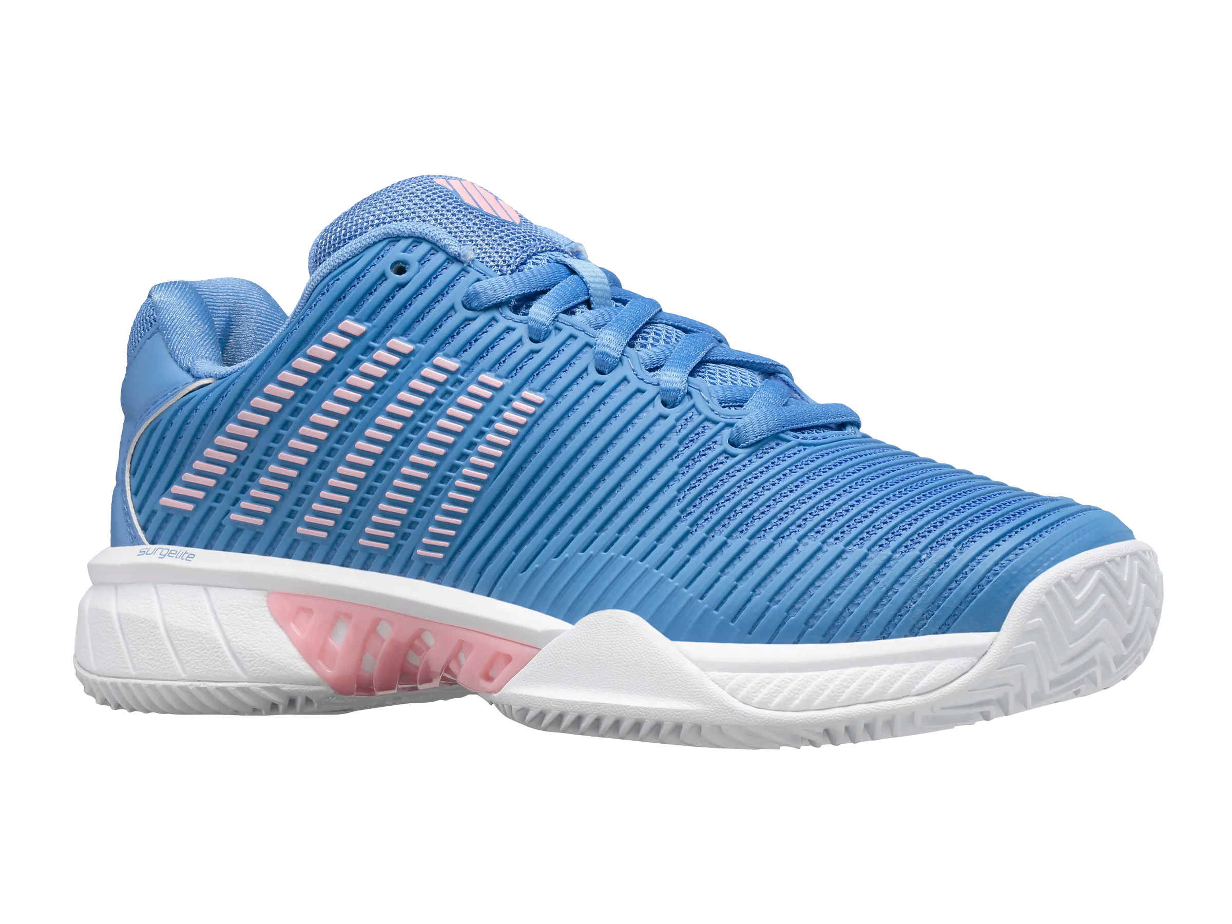 K.SWISS 96614-454-M | HYPERCOURT EXPRESS 2 CLAY | SILVER LAKE BLUE/WHITE/ORCHID PINK