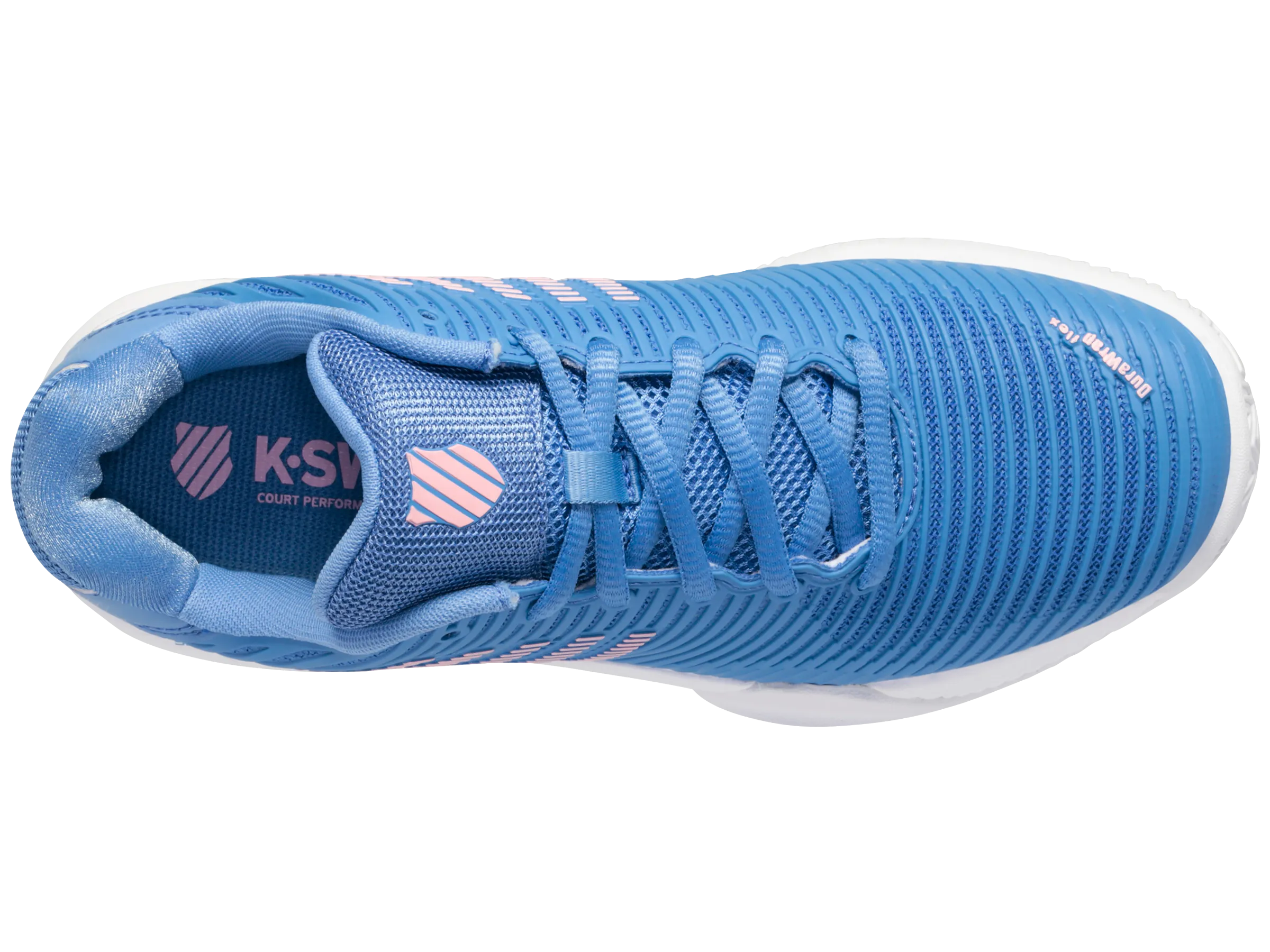 K.SWISS 96614-454-M | HYPERCOURT EXPRESS 2 CLAY | SILVER LAKE BLUE/WHITE/ORCHID PINK