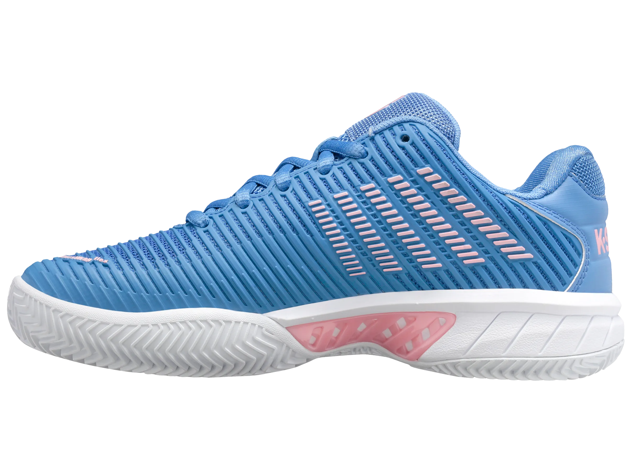K.SWISS 96614-454-M | HYPERCOURT EXPRESS 2 CLAY | SILVER LAKE BLUE/WHITE/ORCHID PINK