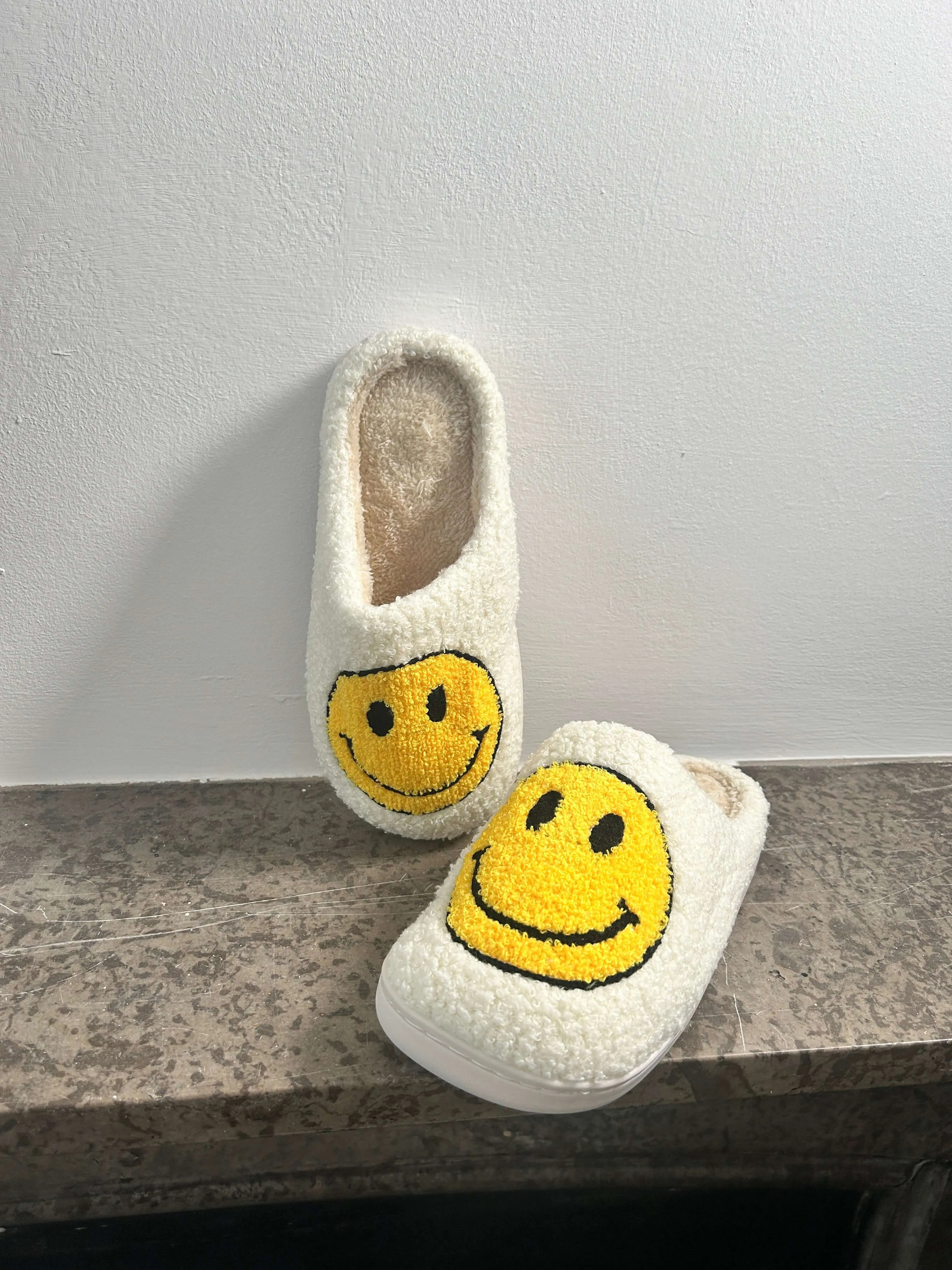 Ladies Borg Mule Slippers