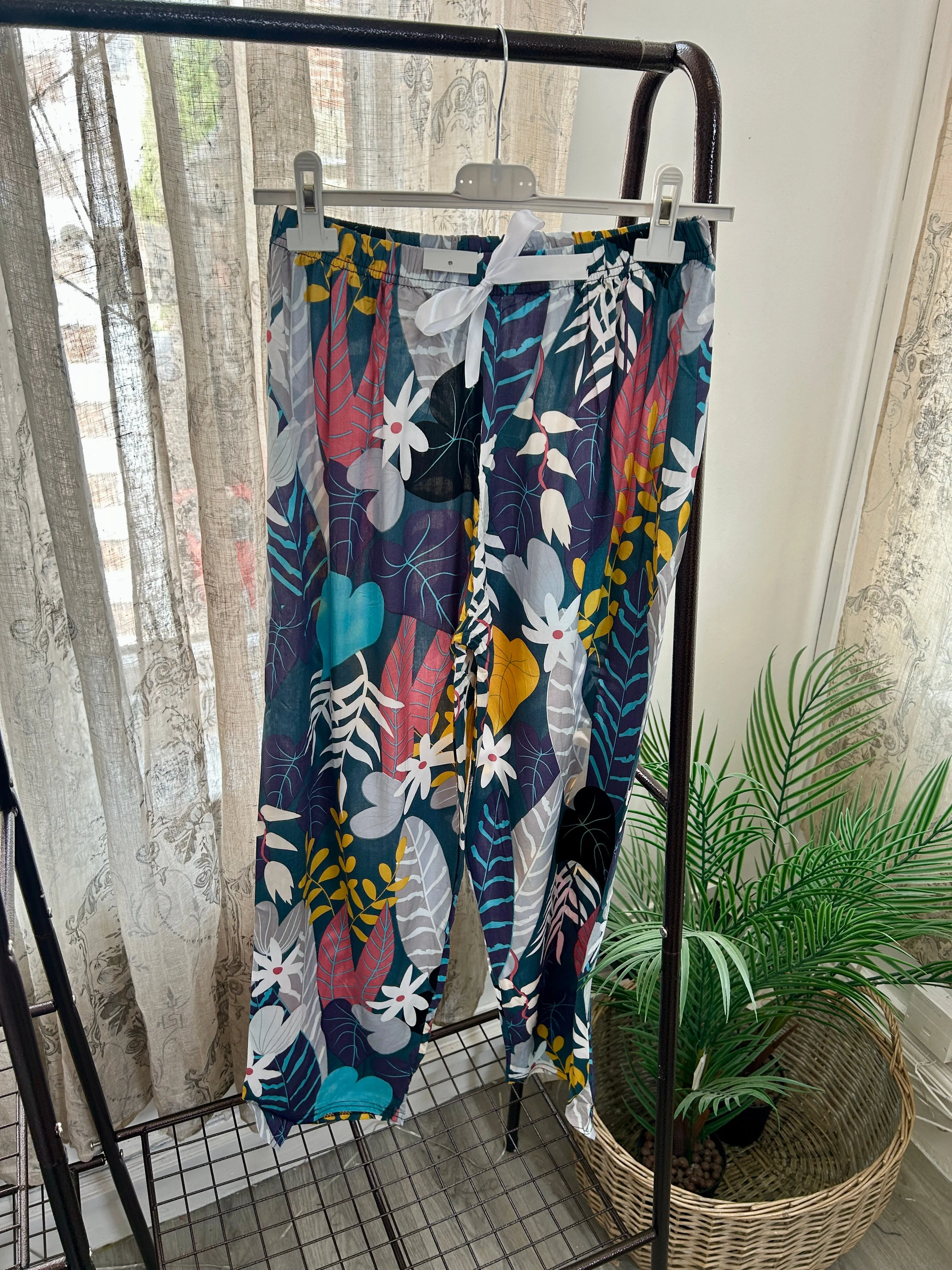 Ladies Floral Trousers