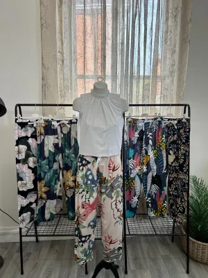 Ladies Floral Trousers