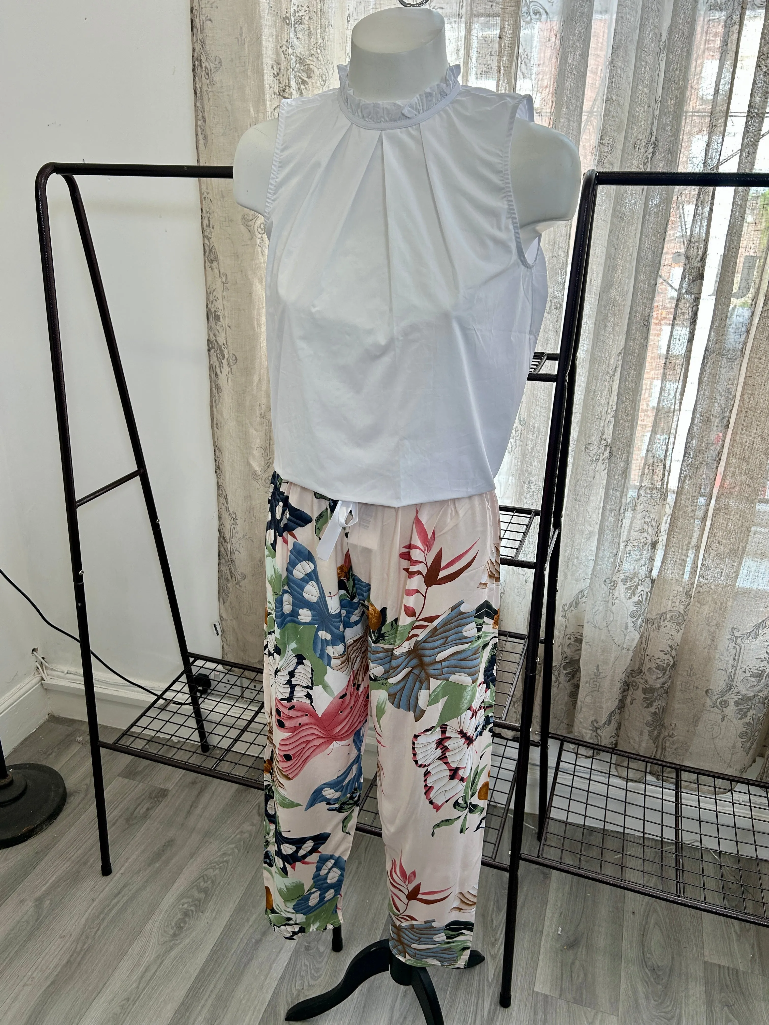 Ladies Floral Trousers