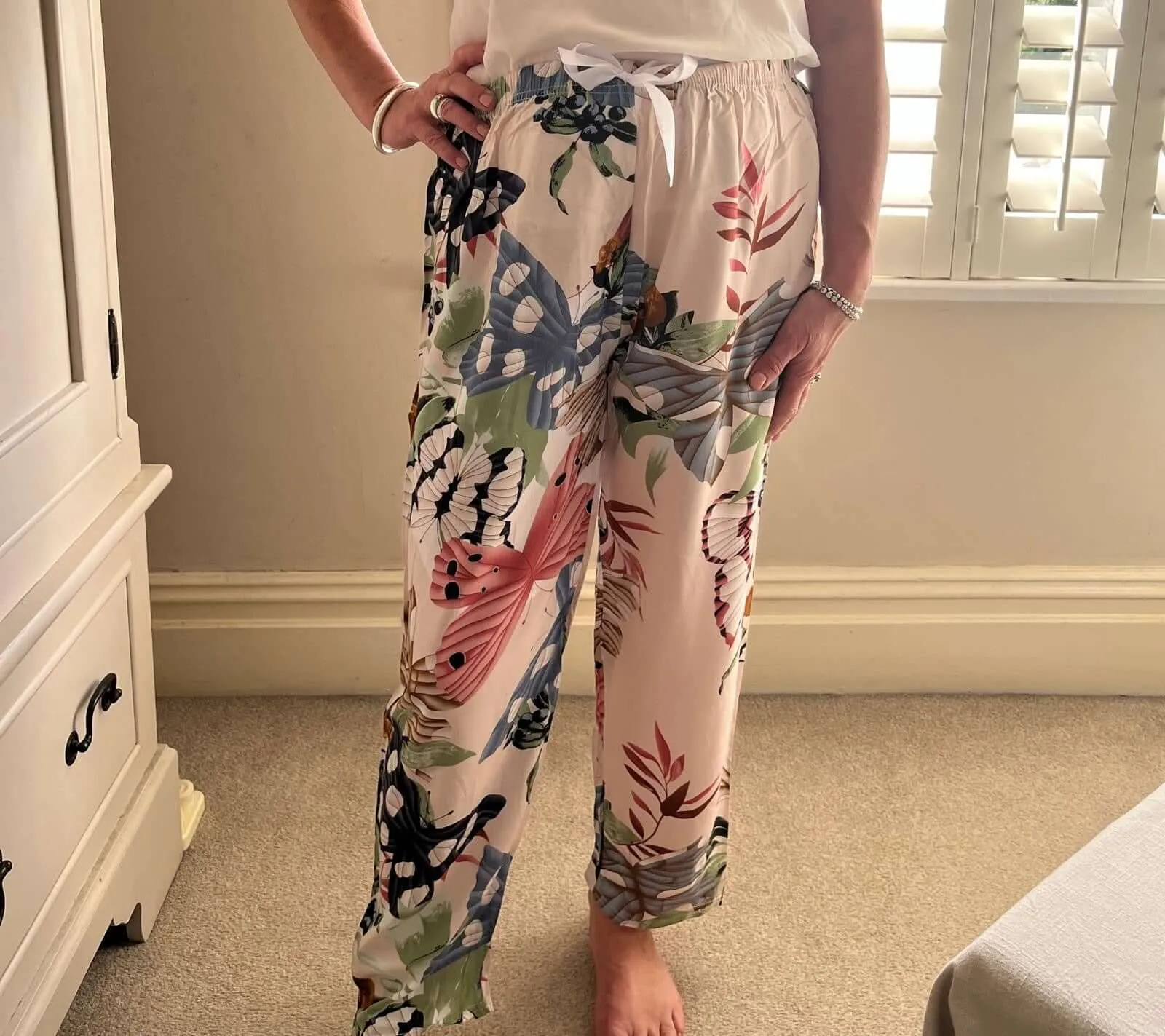Ladies Floral Trousers