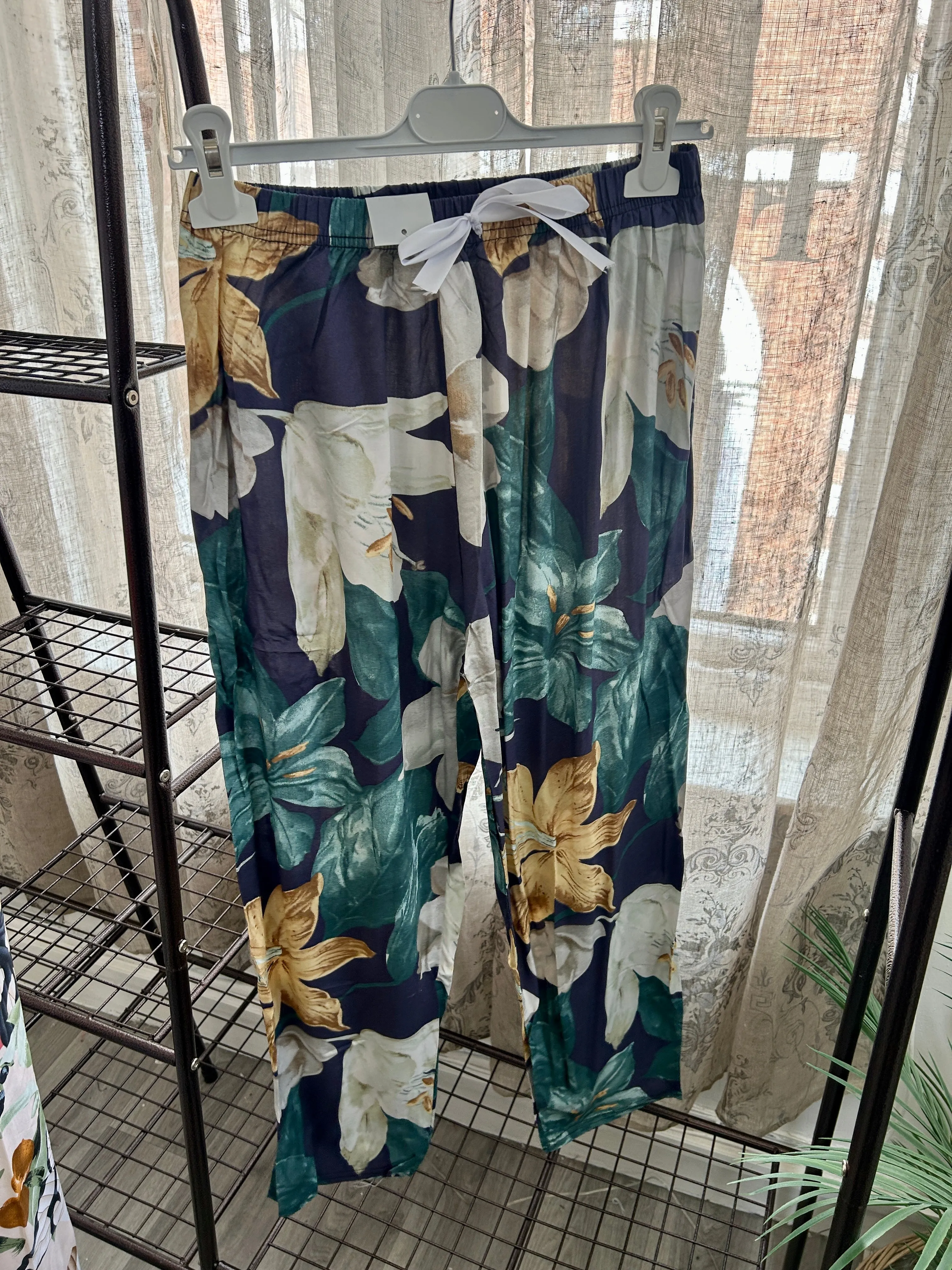 Ladies Floral Trousers