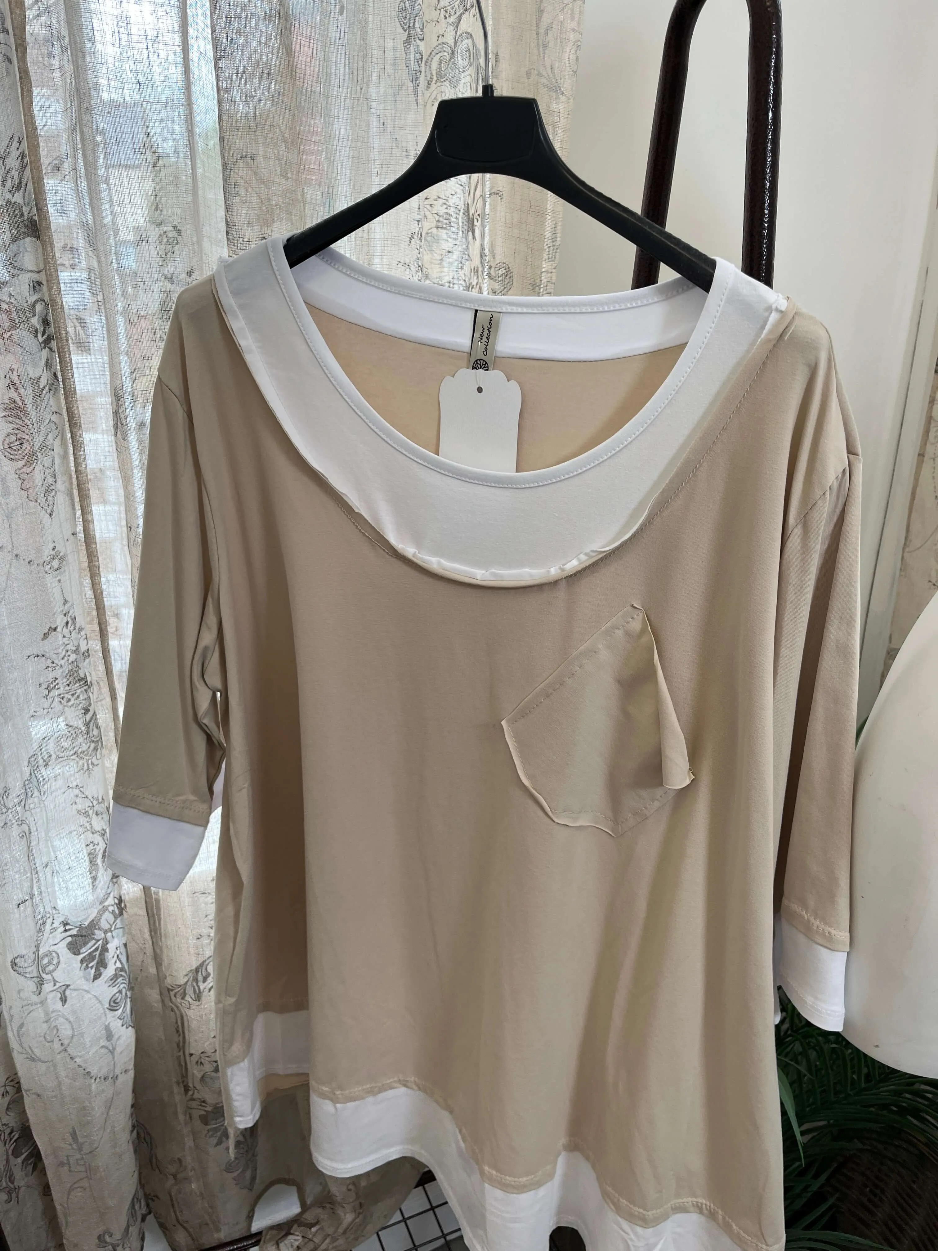 Ladies Layered Effect T Shirt