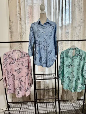 Ladies Paisley Shirt
