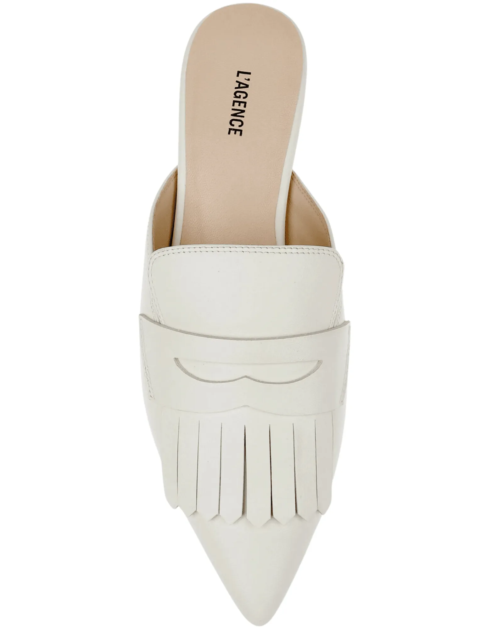 L'Agence Barbe II Kiltie Loafer Mule