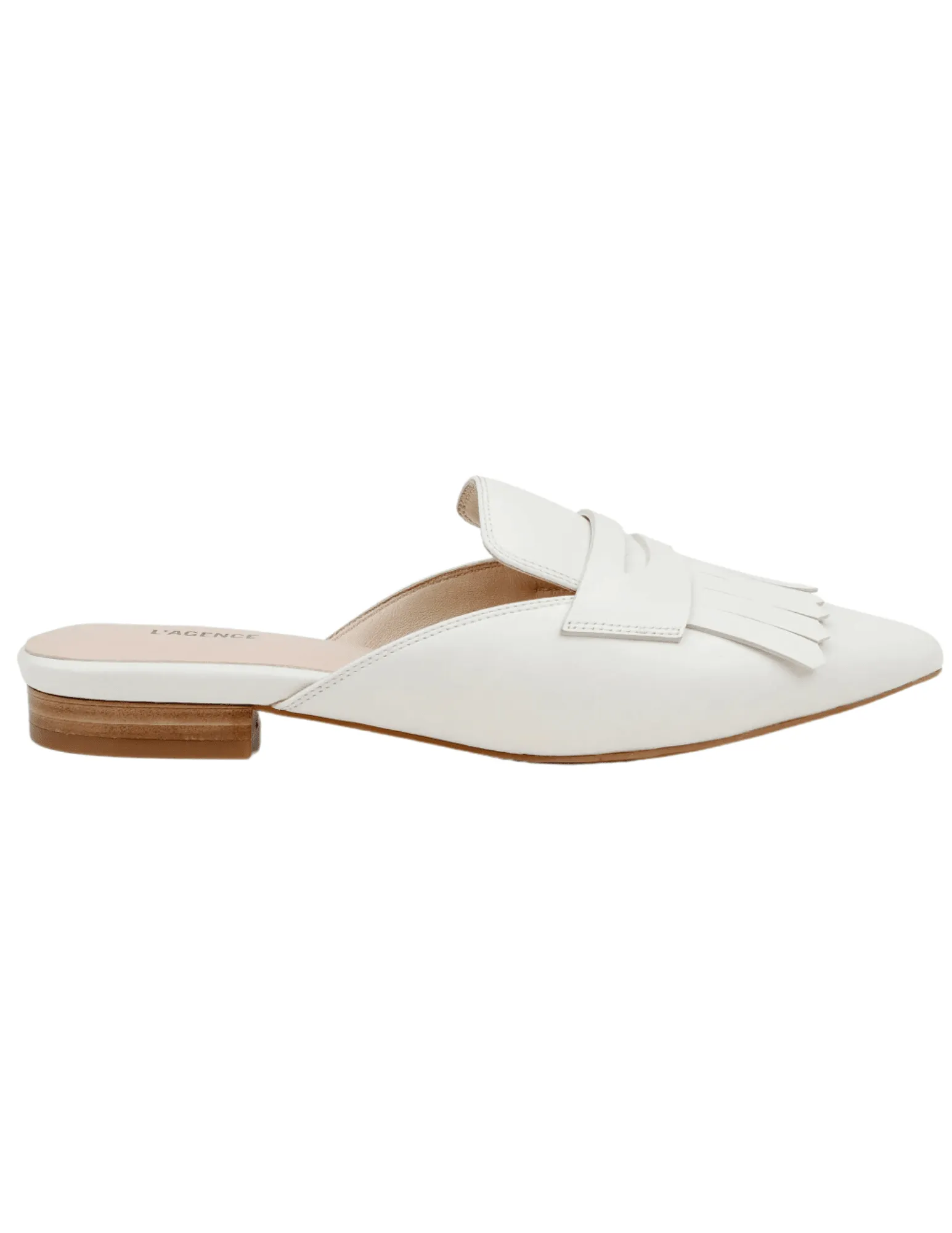 L'Agence Barbe II Kiltie Loafer Mule