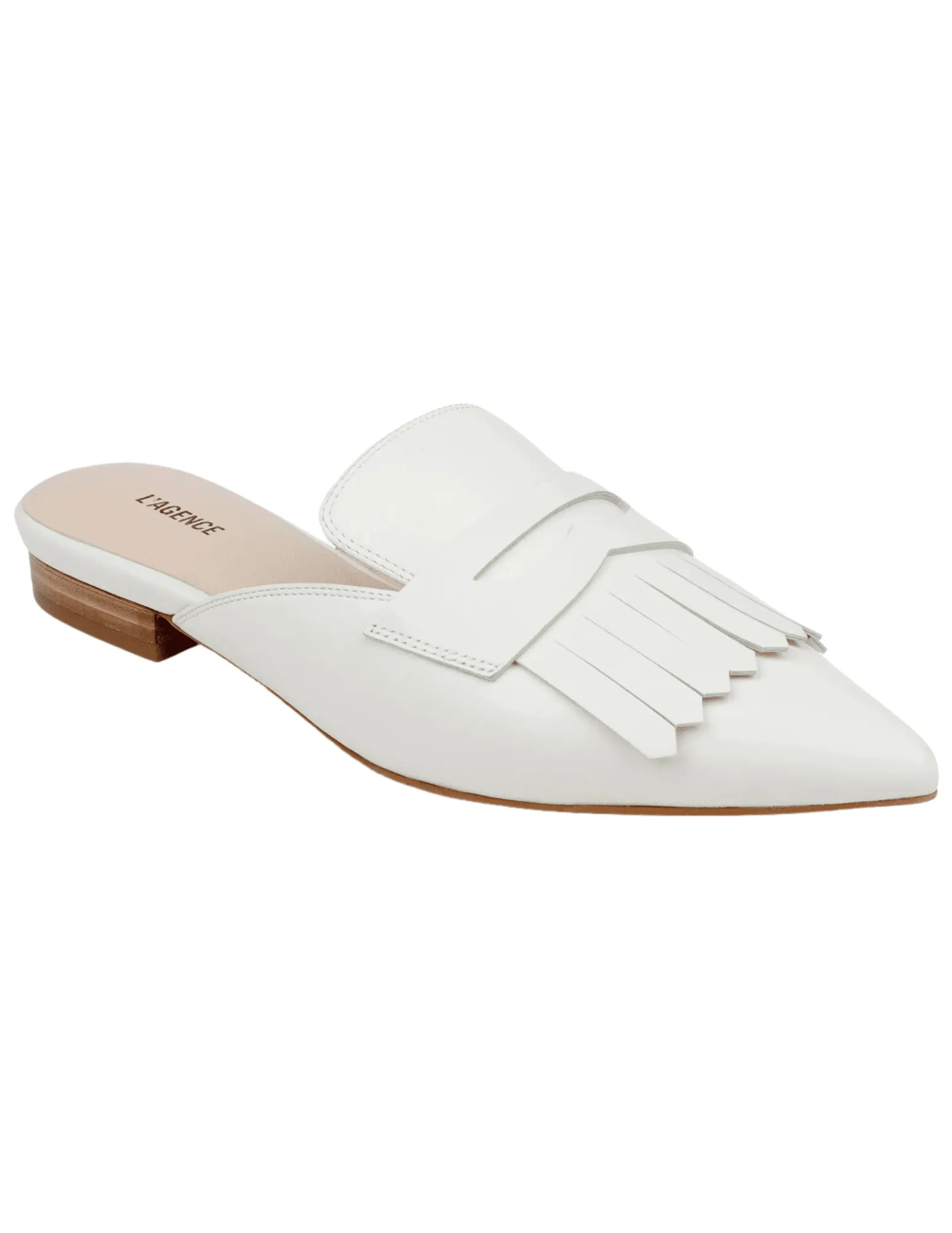 L'Agence Barbe II Kiltie Loafer Mule