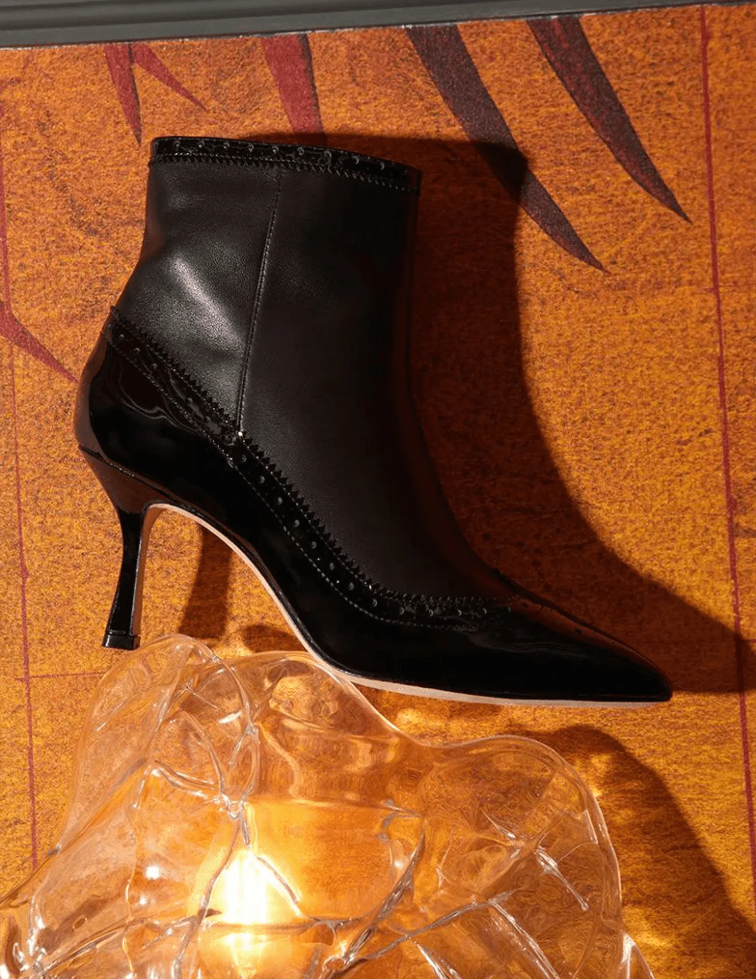 L'Agence Ember Patent Oxford Bootie