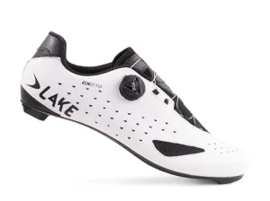 Lake CX219 Wide Road Cycling Shoes (White/Black)