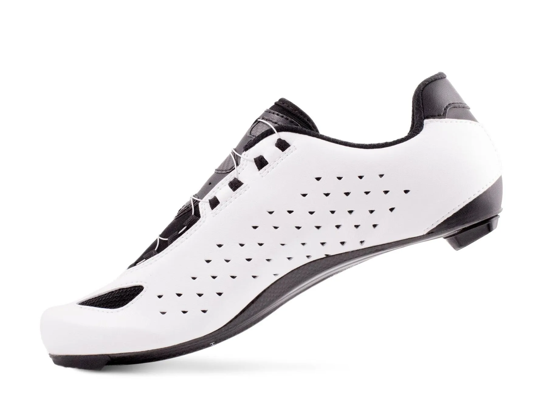Lake CX219 Wide Road Cycling Shoes (White/Black)
