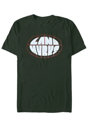 Landmvrks - Outline Grunge Forest Green - T-Shirt