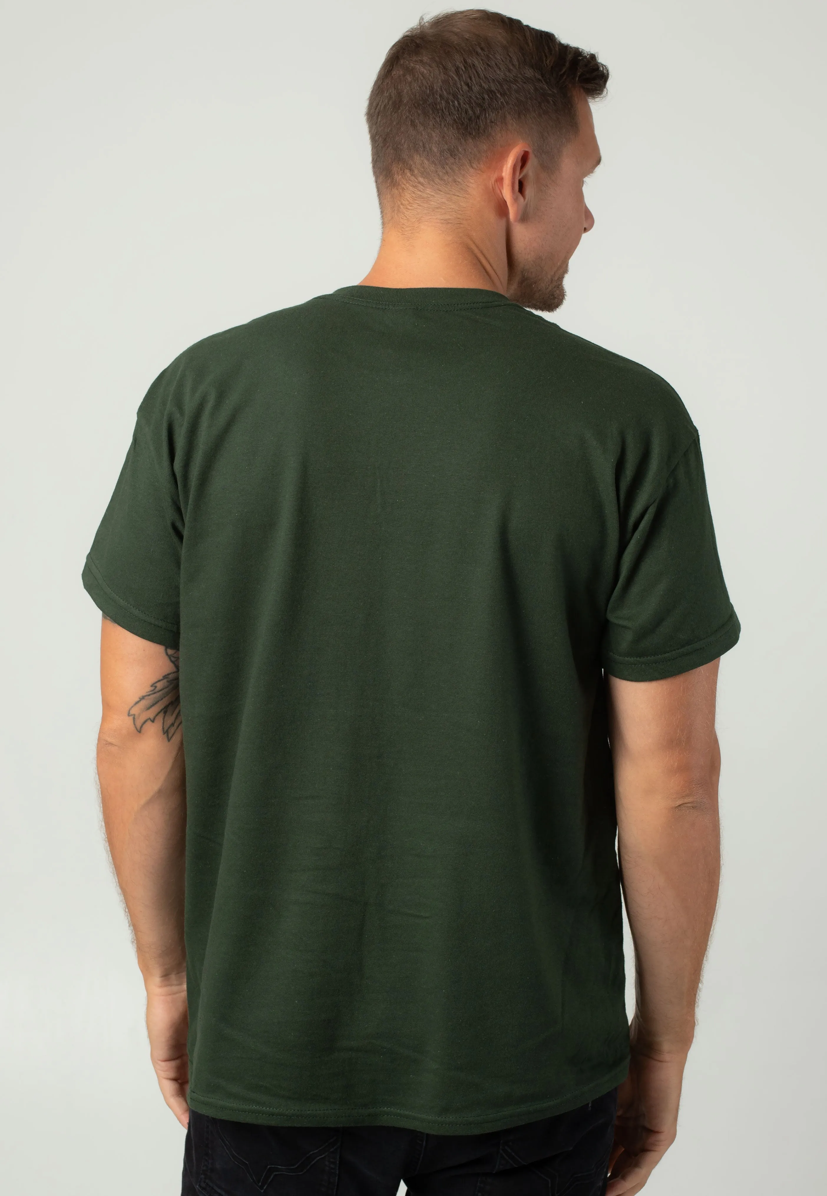 Landmvrks - Outline Grunge Forest Green - T-Shirt
