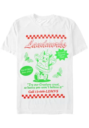 Landmvrks - Pizza White - T-Shirt
