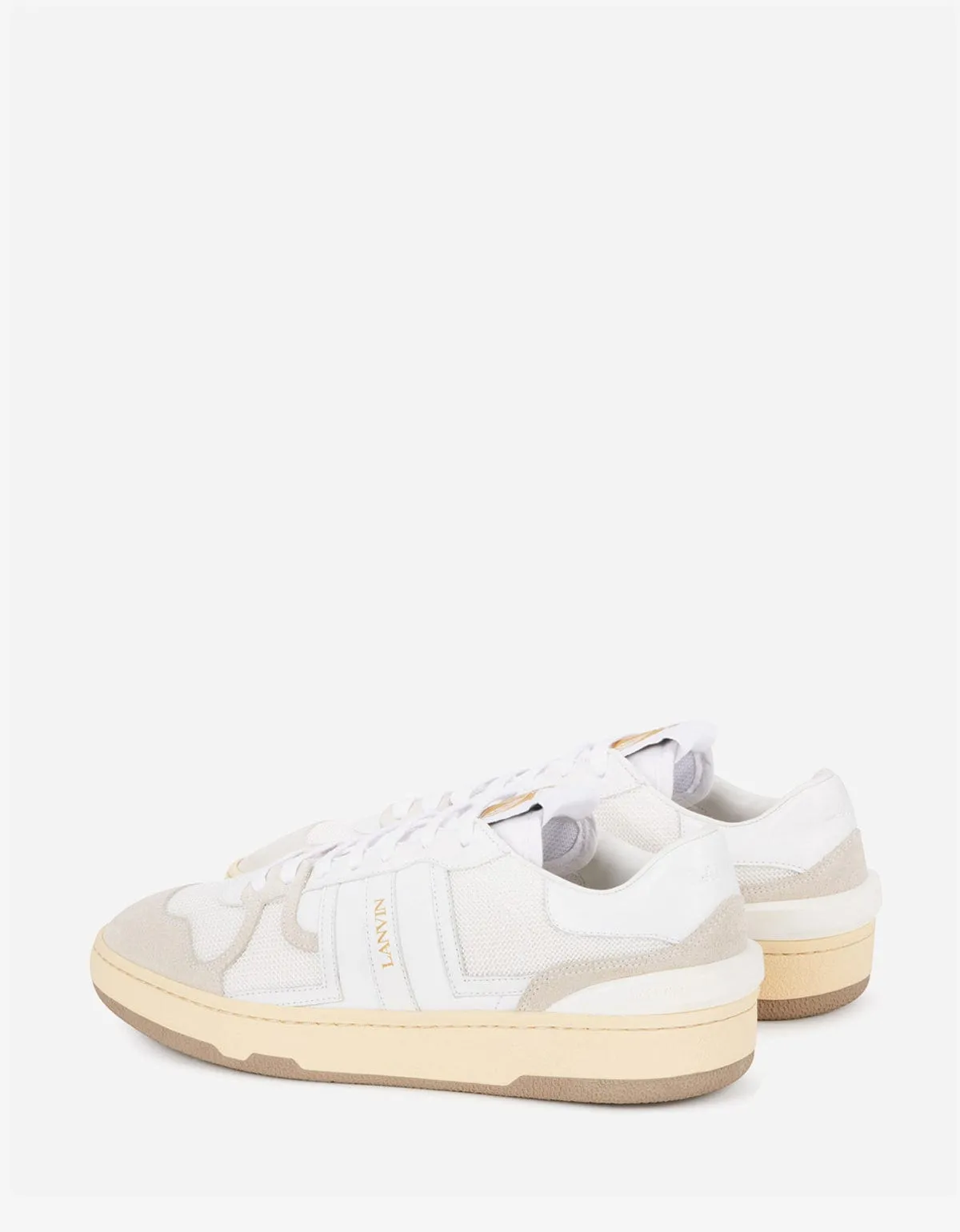 Lanvin White Clay Trainers
