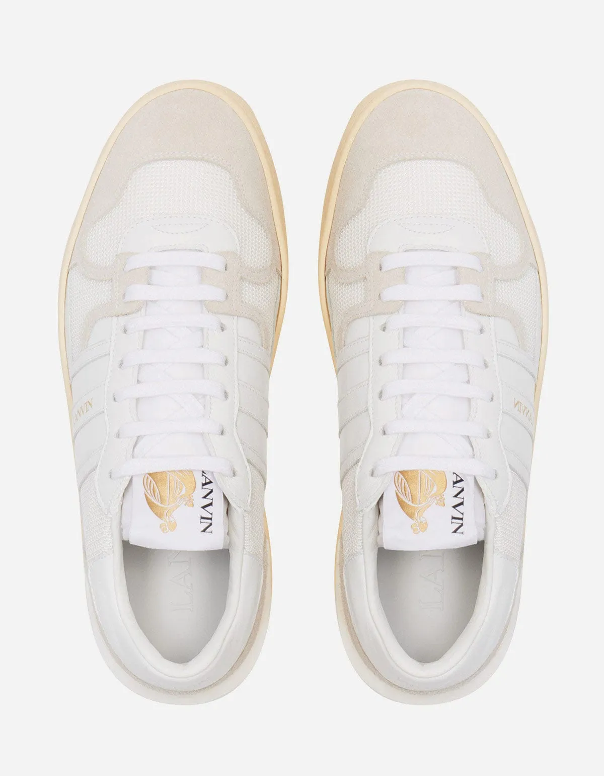 Lanvin White Clay Trainers