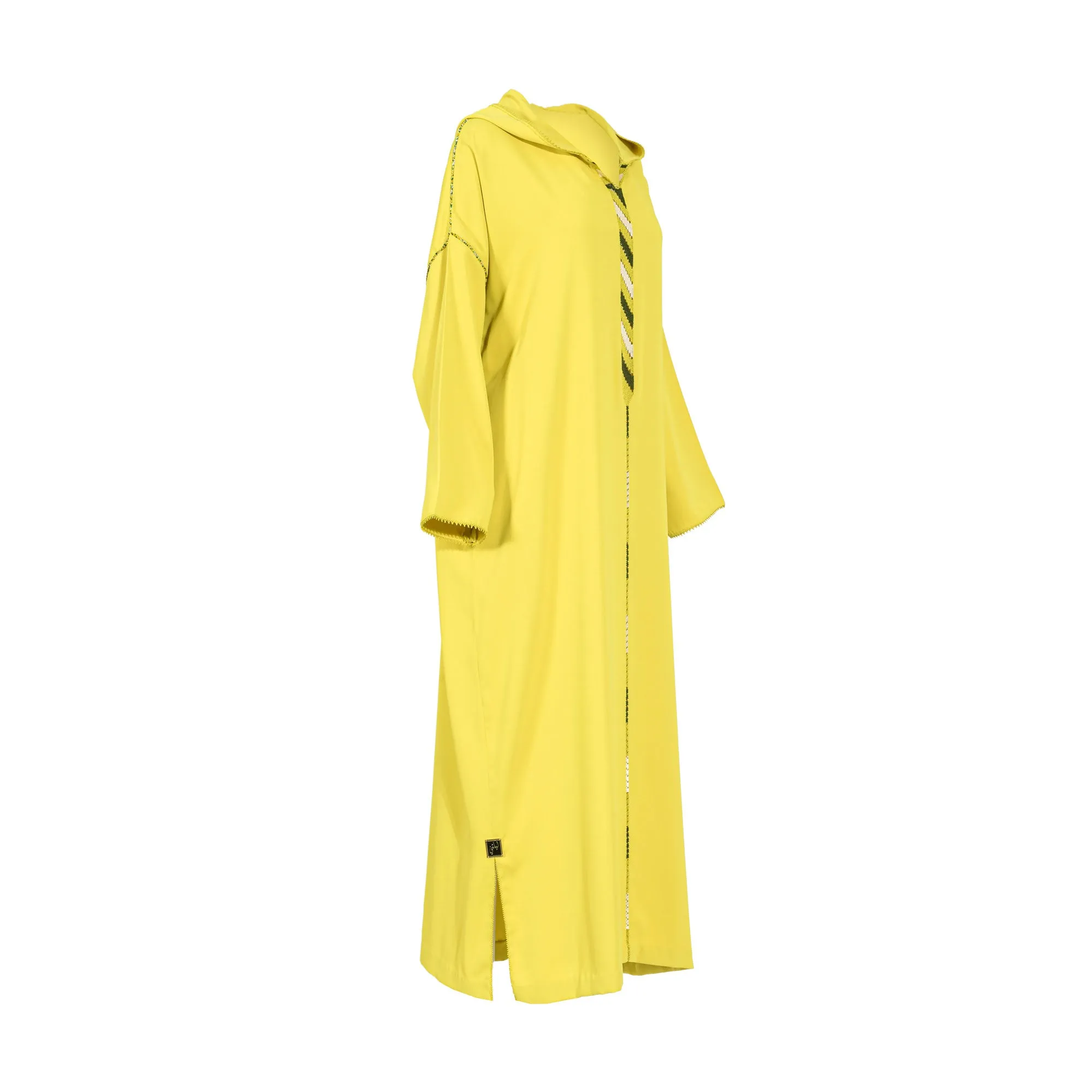 Laylati Women's Yellow Jalabiya, Free Size