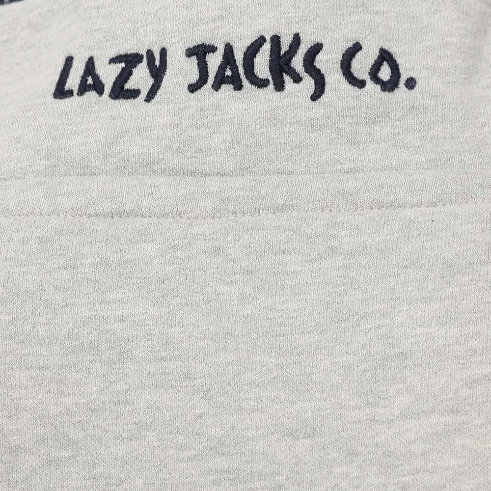 Lazy Jacks Mens 1/4 Zip Striped Sweatshirt - Tri-coloured