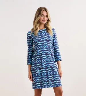 Lily Flare Dress - Shibori Waves -Hatley