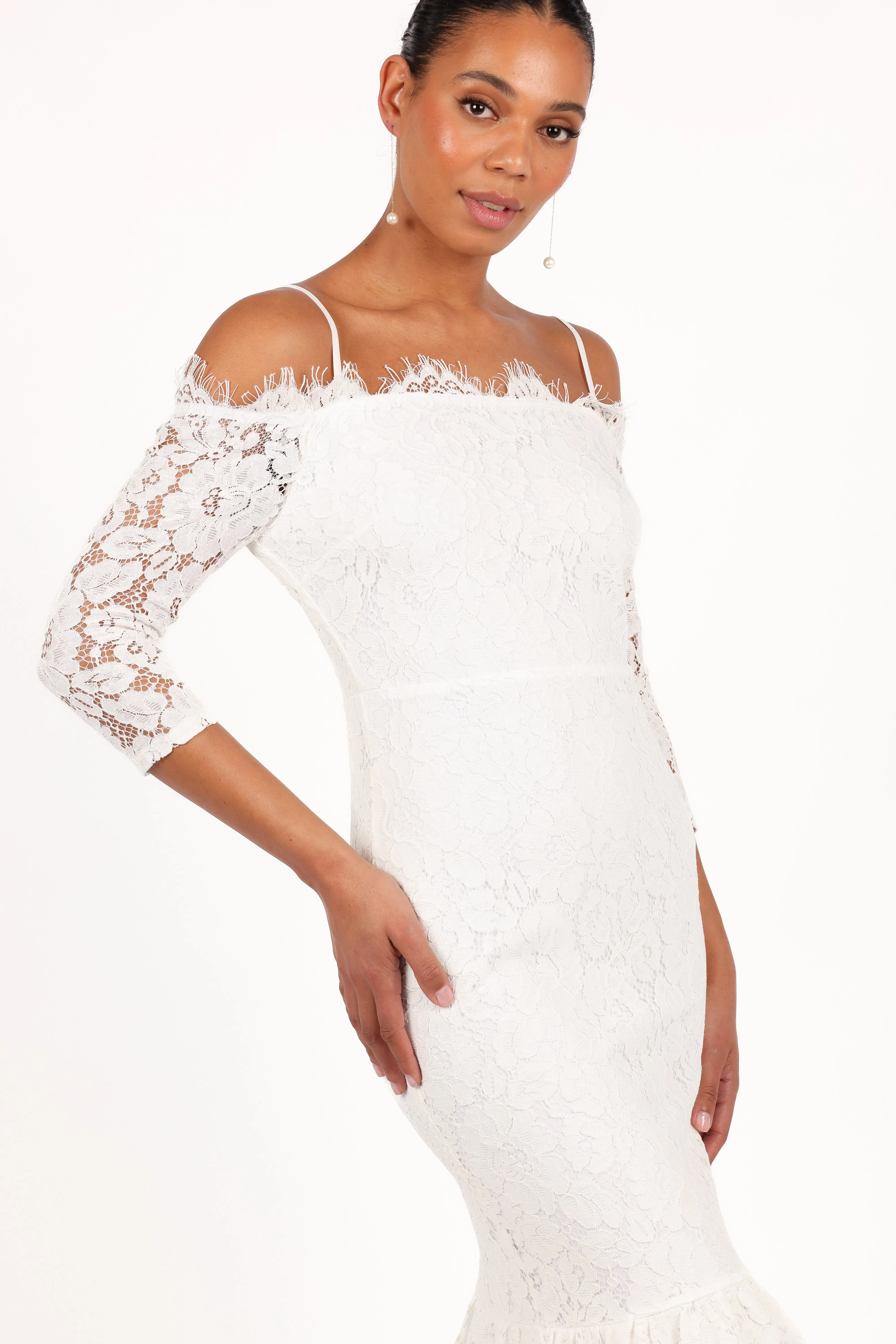 Lindy Midi Dress - White