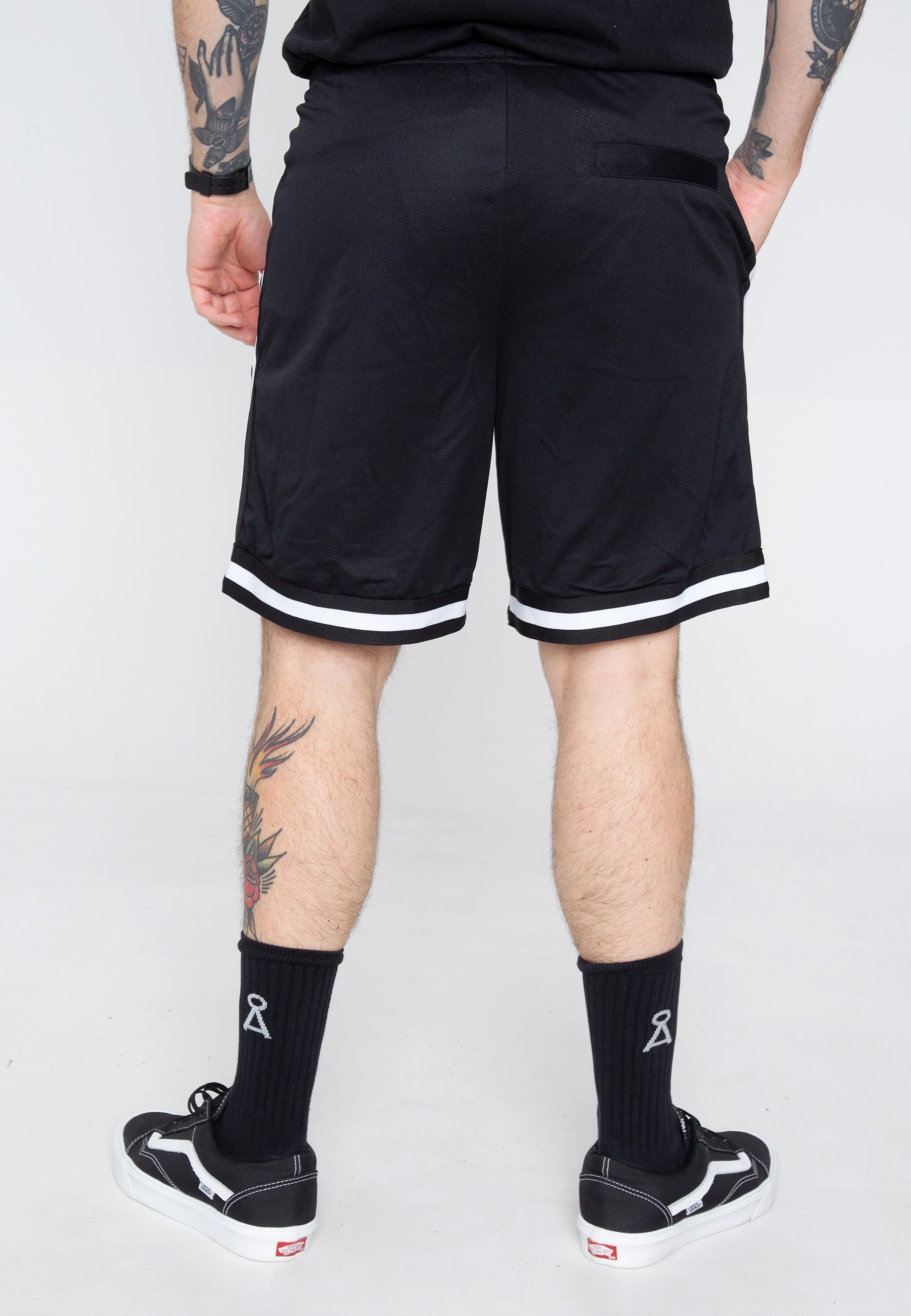 Lorna Shore - Logo White Striped - Shorts