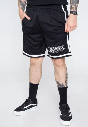 Lorna Shore - Logo White Striped - Shorts