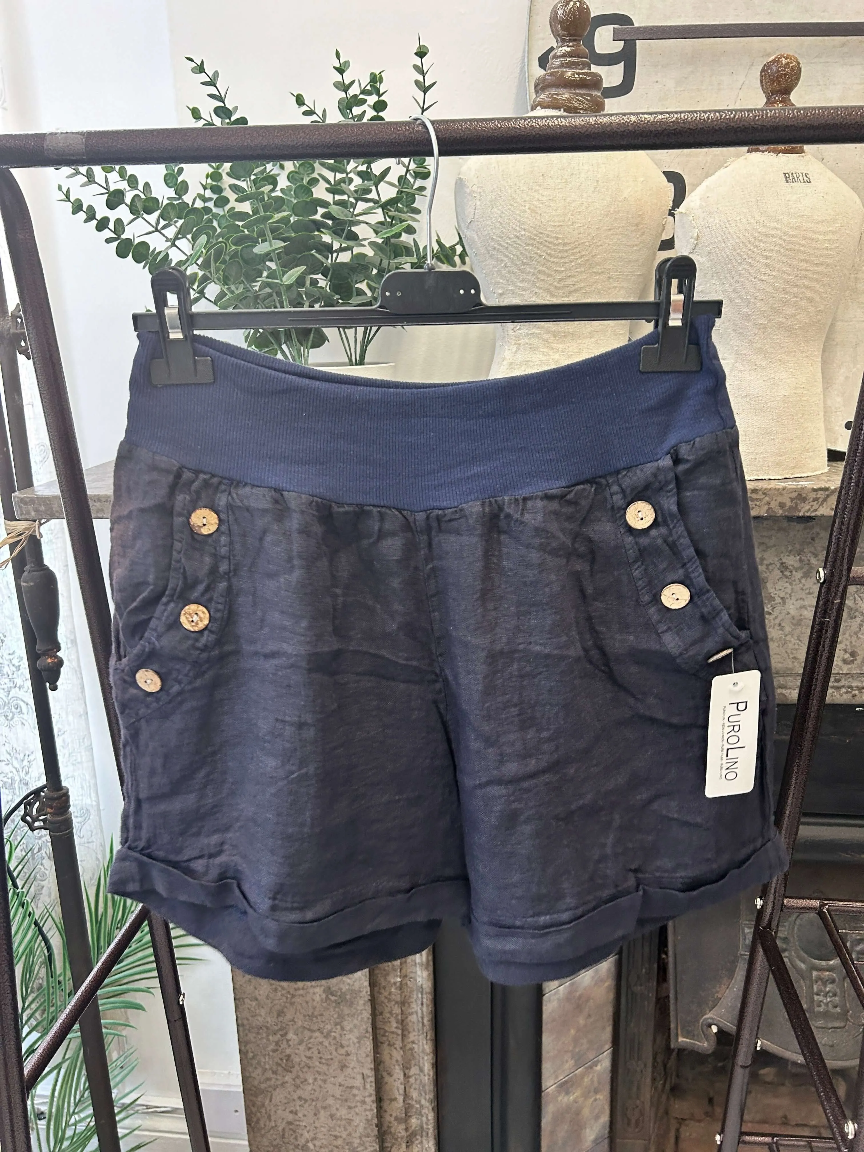 Made in Italy Linen Shorts - Regular