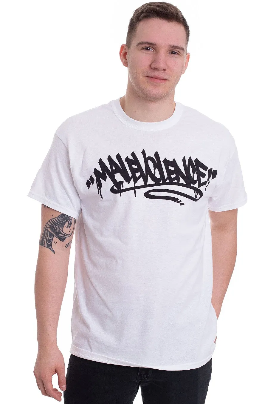 Malevolence - Malev Graff White - T-Shirt