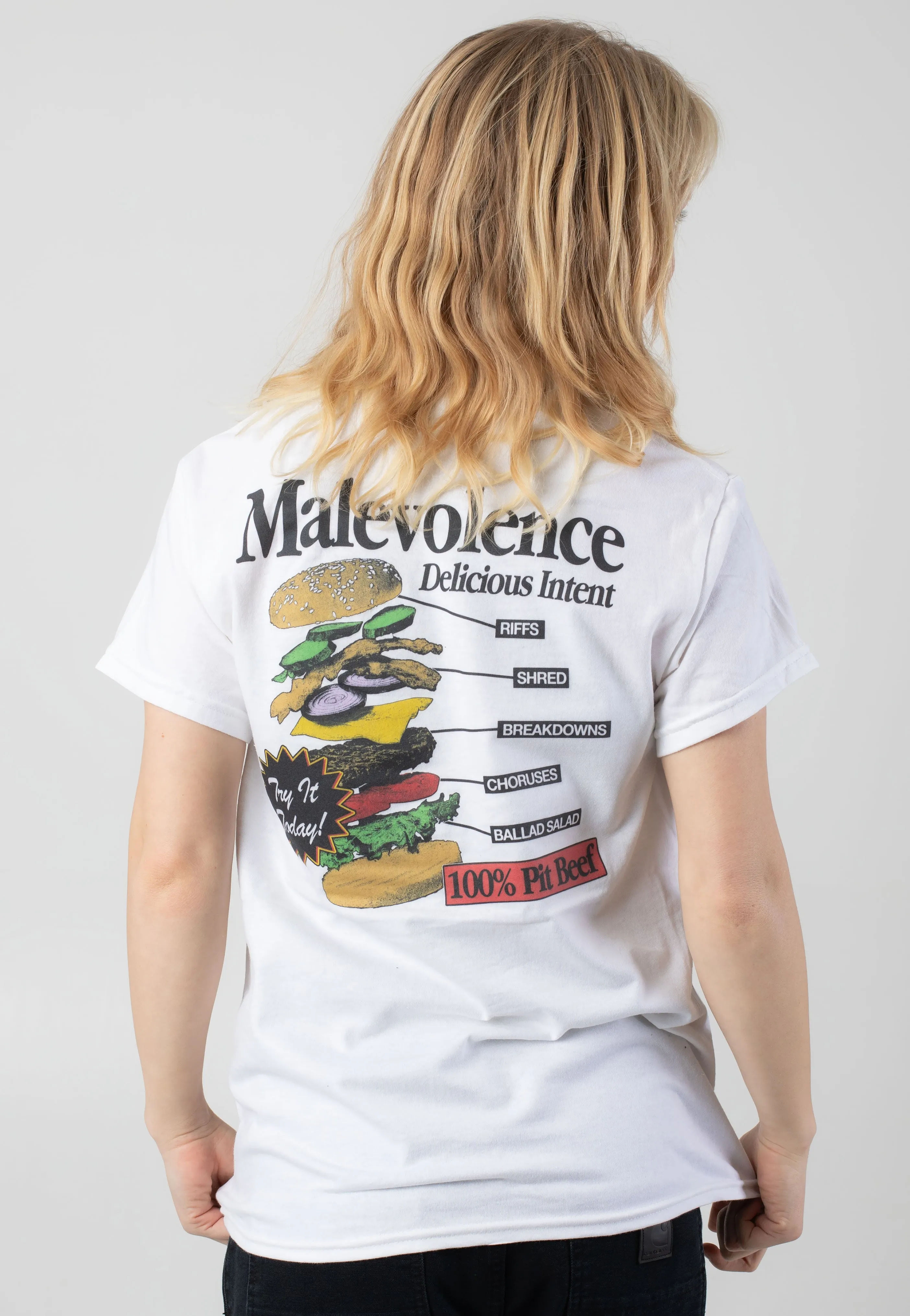 Malevolence - Pit Beef White - T-Shirt