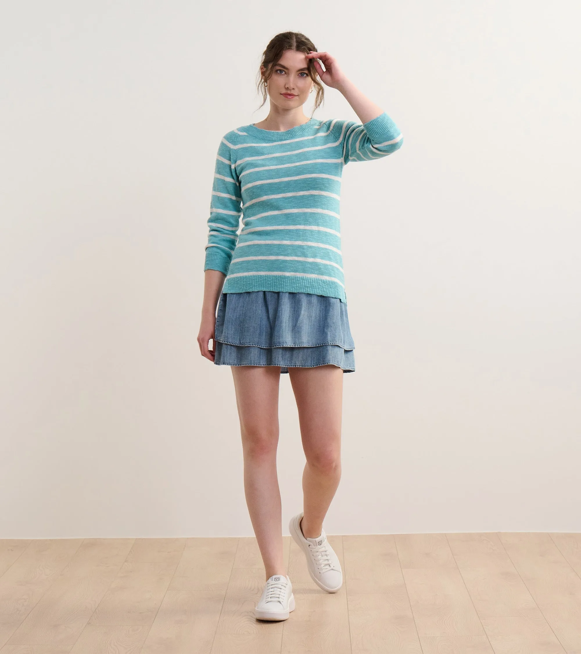 Mariner Sweater - Aruba Blue Stripes -Hatley