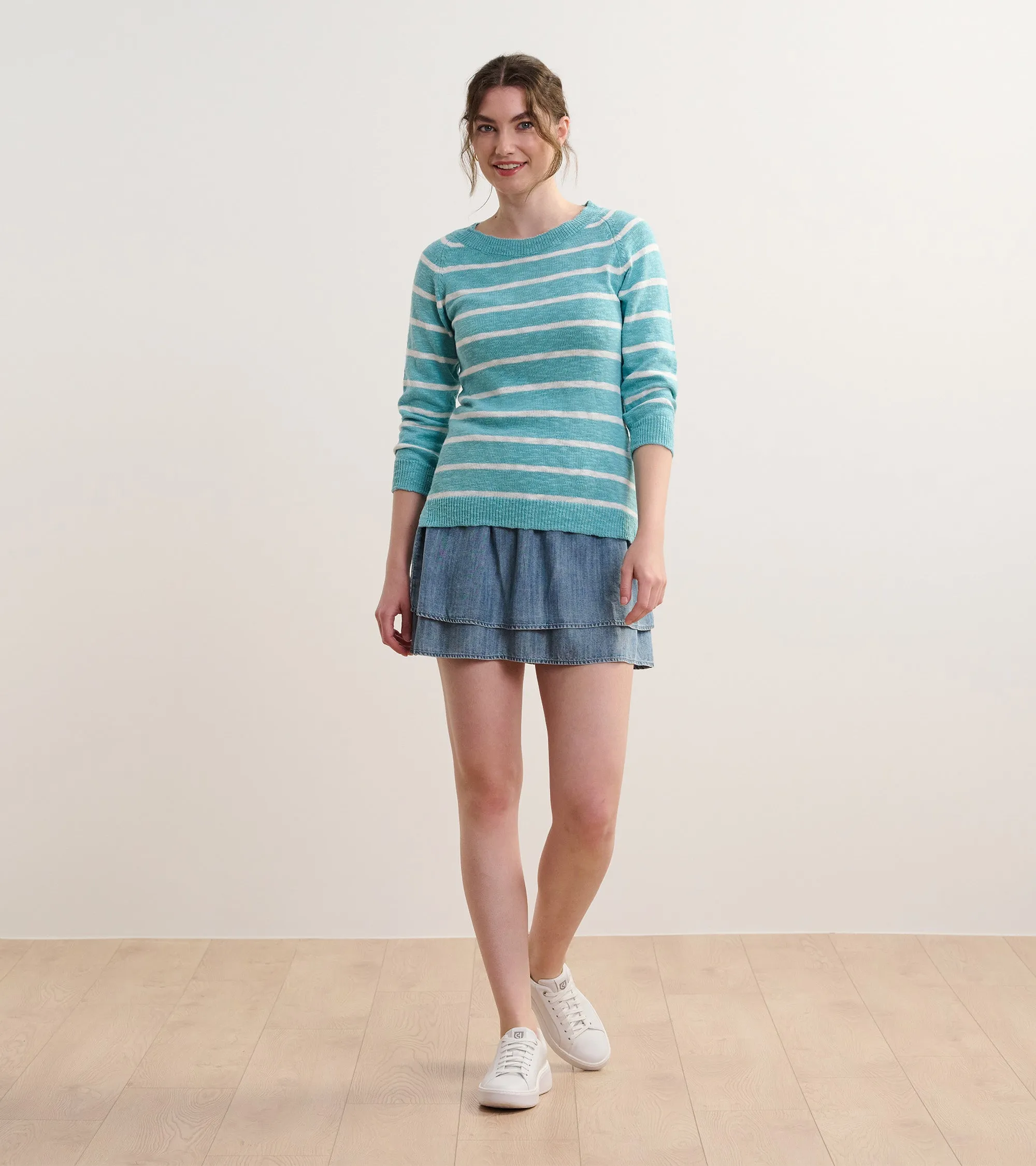 Mariner Sweater - Aruba Blue Stripes -Hatley