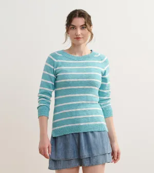Mariner Sweater - Aruba Blue Stripes -Hatley