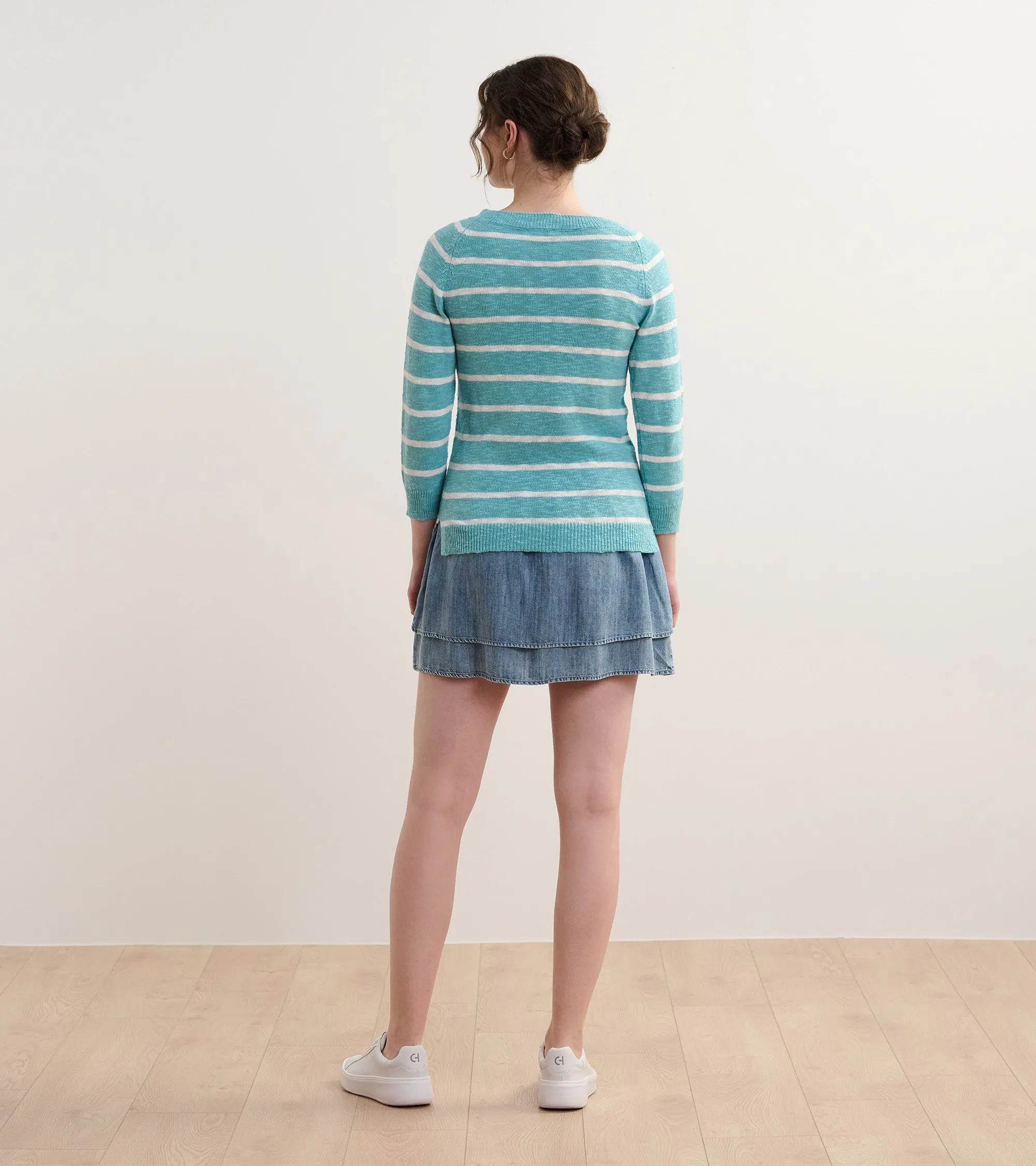 Mariner Sweater - Aruba Blue Stripes -Hatley