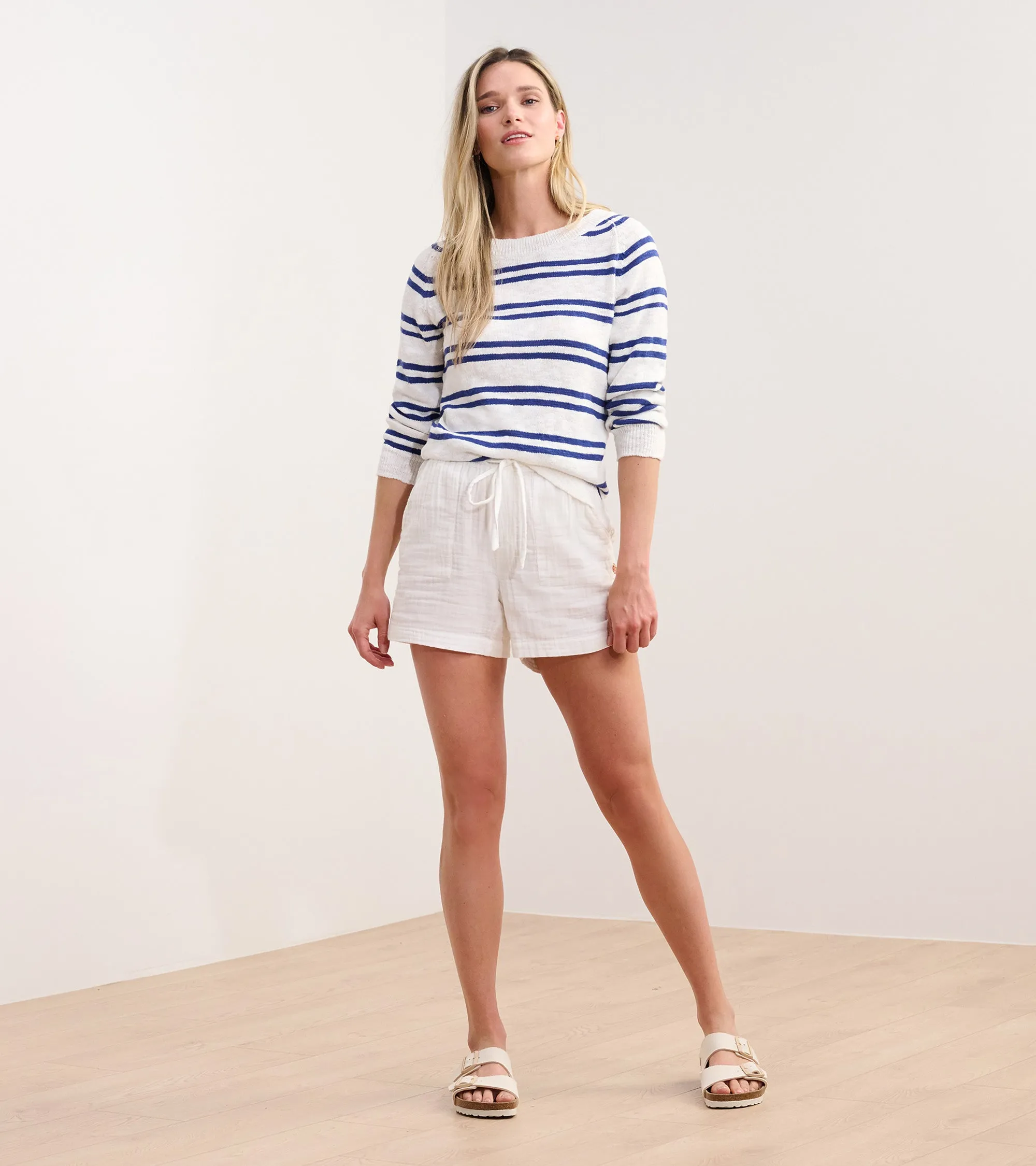 Mariner Sweater - Navy and White Stripes -Hatley