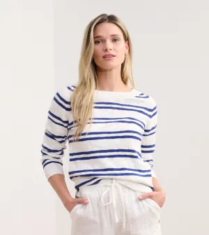 Mariner Sweater - Navy and White Stripes -Hatley