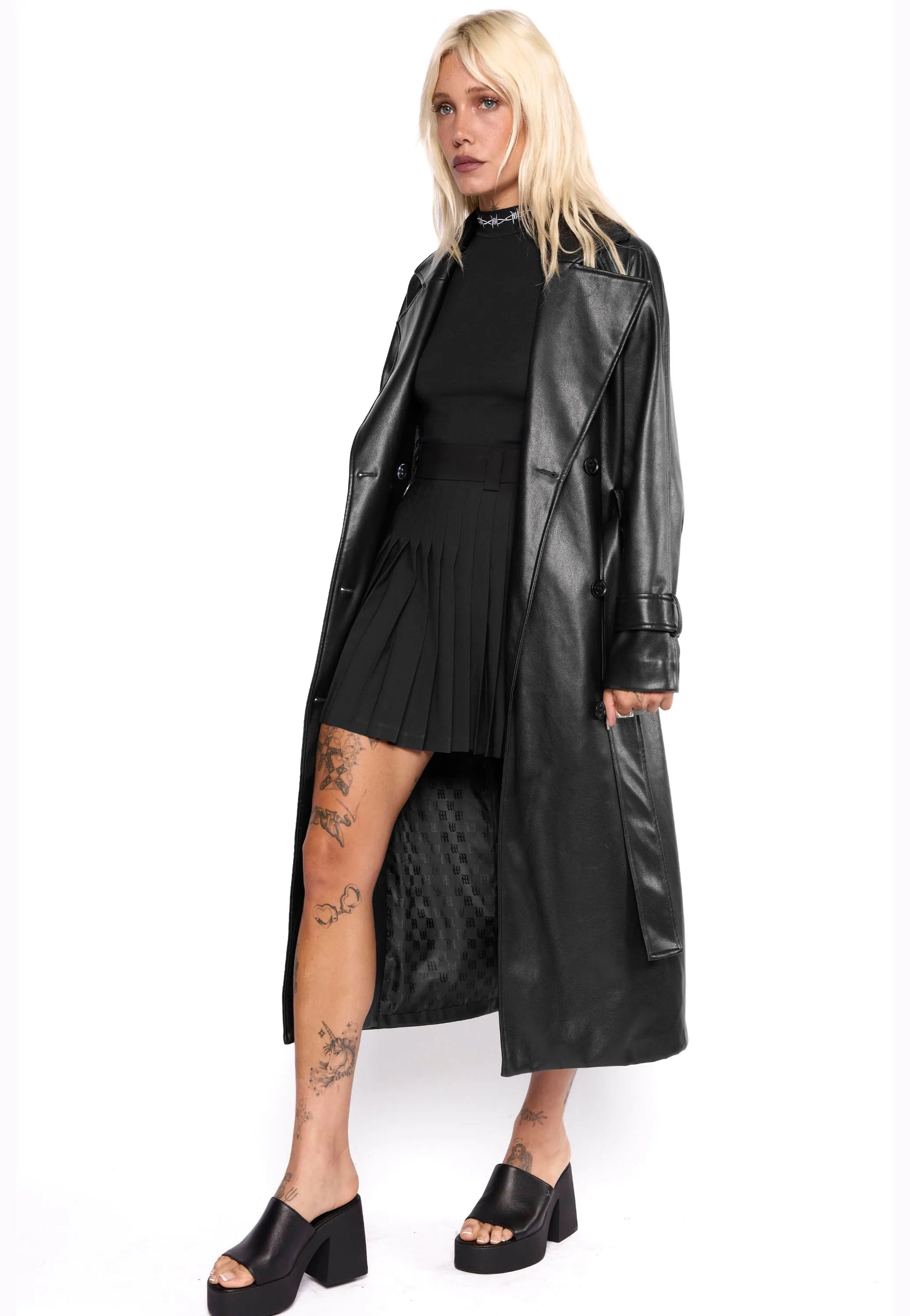 Mary Wyatt - Mara Faux Leather Black - Jacket