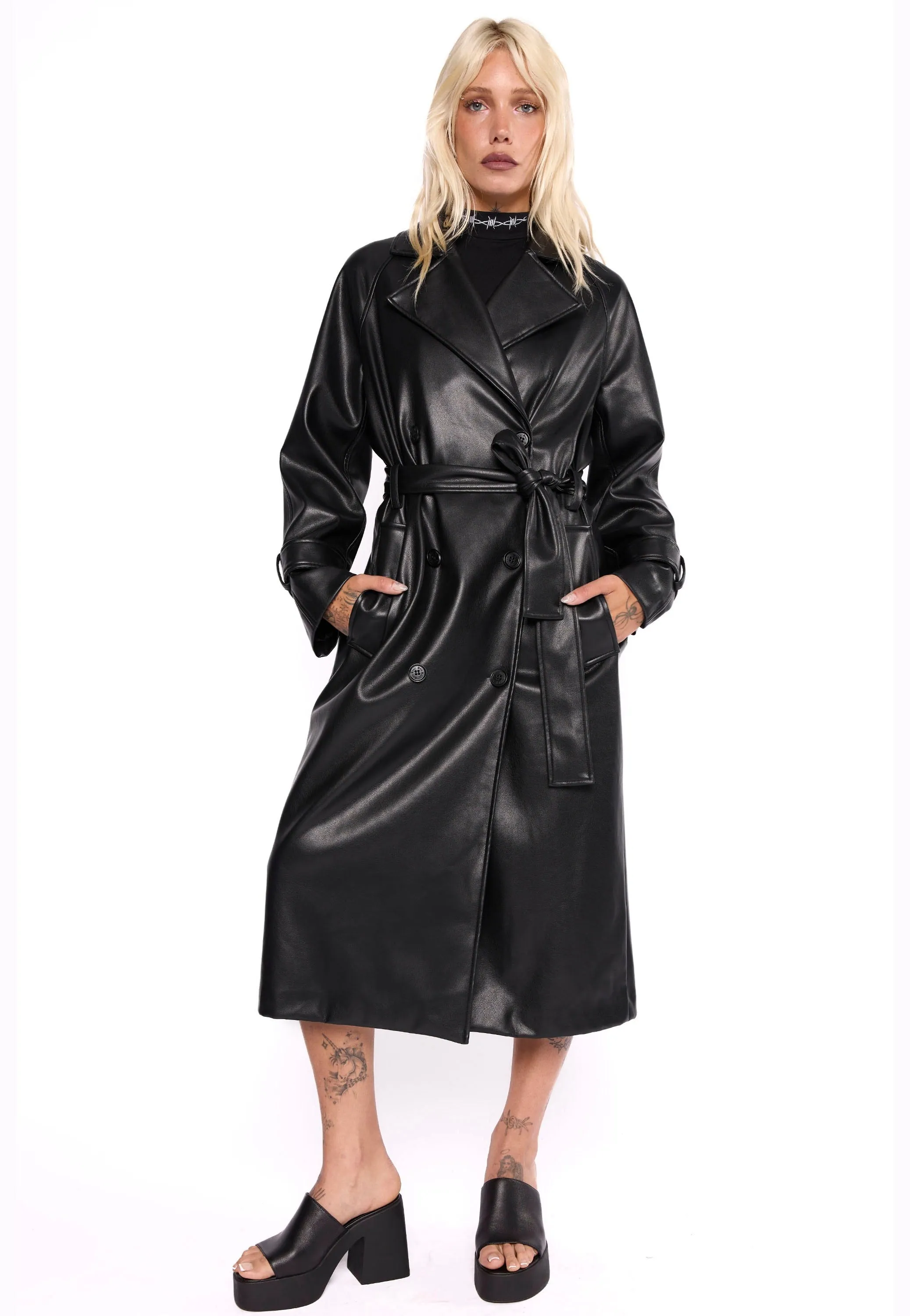 Mary Wyatt - Mara Faux Leather Black - Jacket