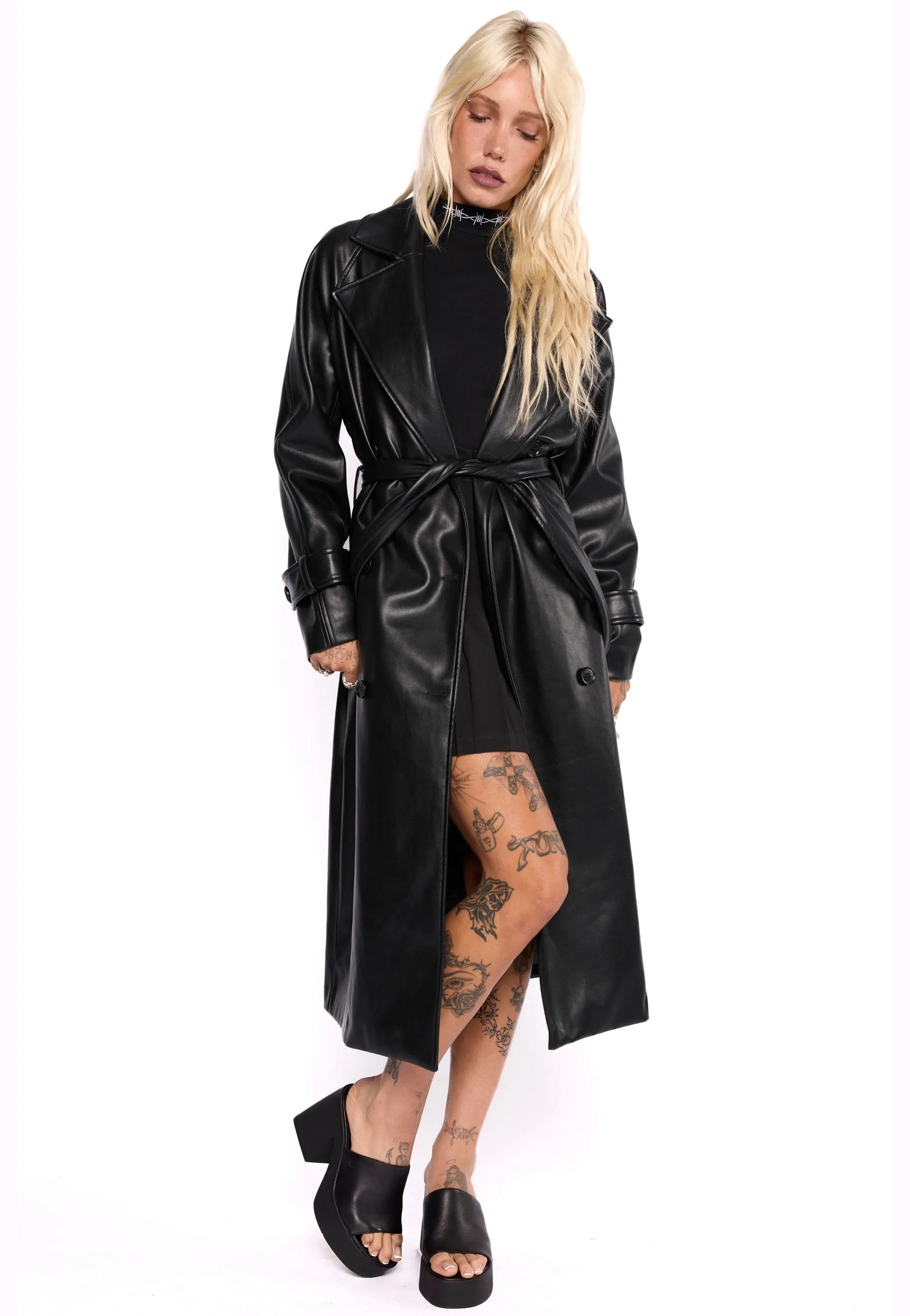 Mary Wyatt - Mara Faux Leather Black - Jacket