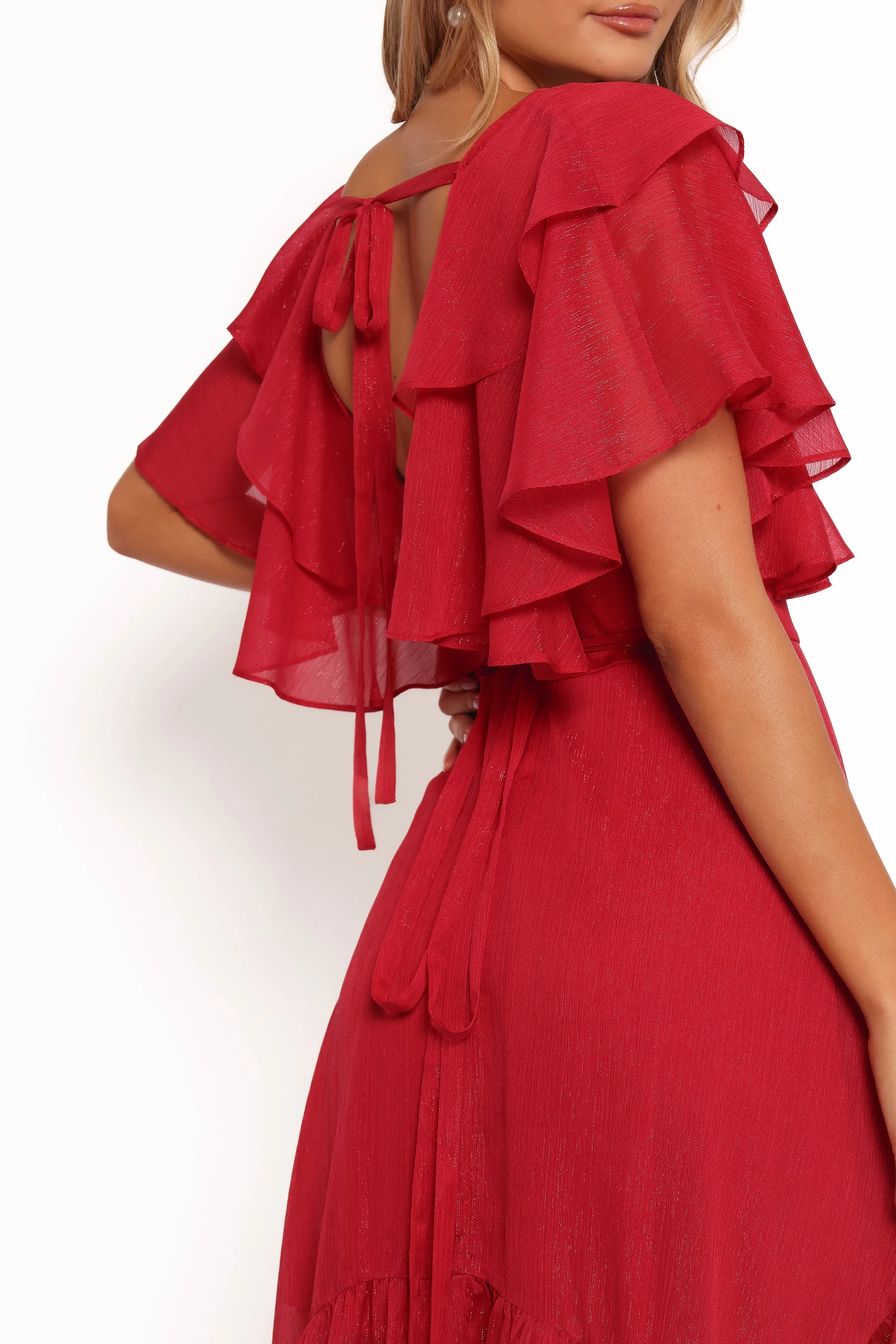Merida Midi Dress - Red
