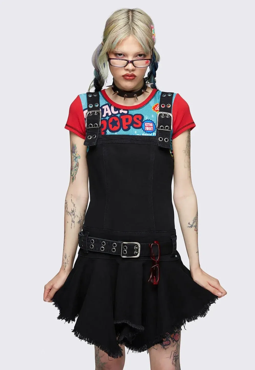 Minga London - Claire Black Denim - Dress